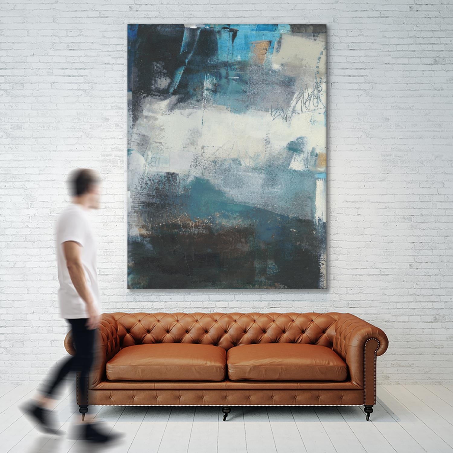 Umbra II by Sue Jachimiec on GIANT ART - blue abstract