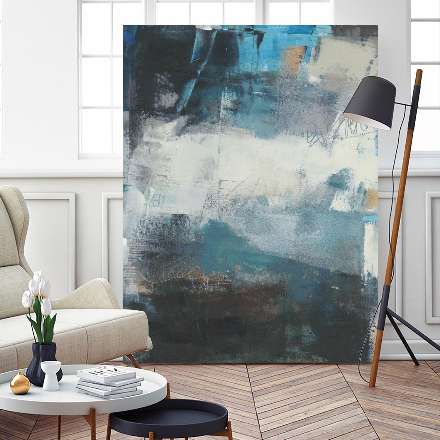 Umbra II by Sue Jachimiec on GIANT ART - blue abstract