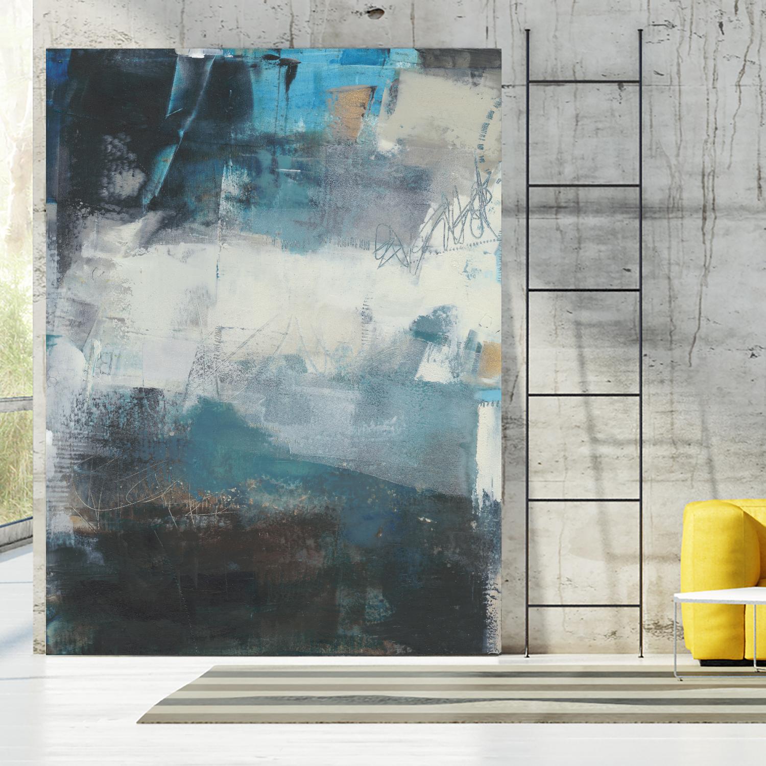 Umbra II by Sue Jachimiec on GIANT ART - blue abstract