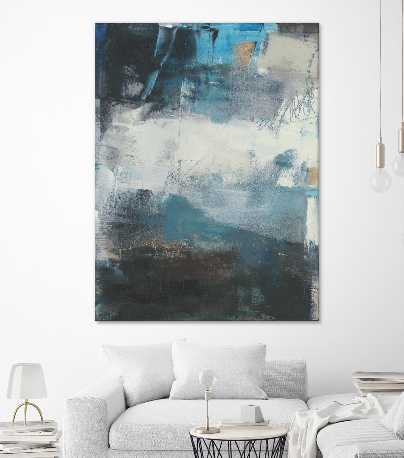 Umbra II by Sue Jachimiec on GIANT ART - blue abstract