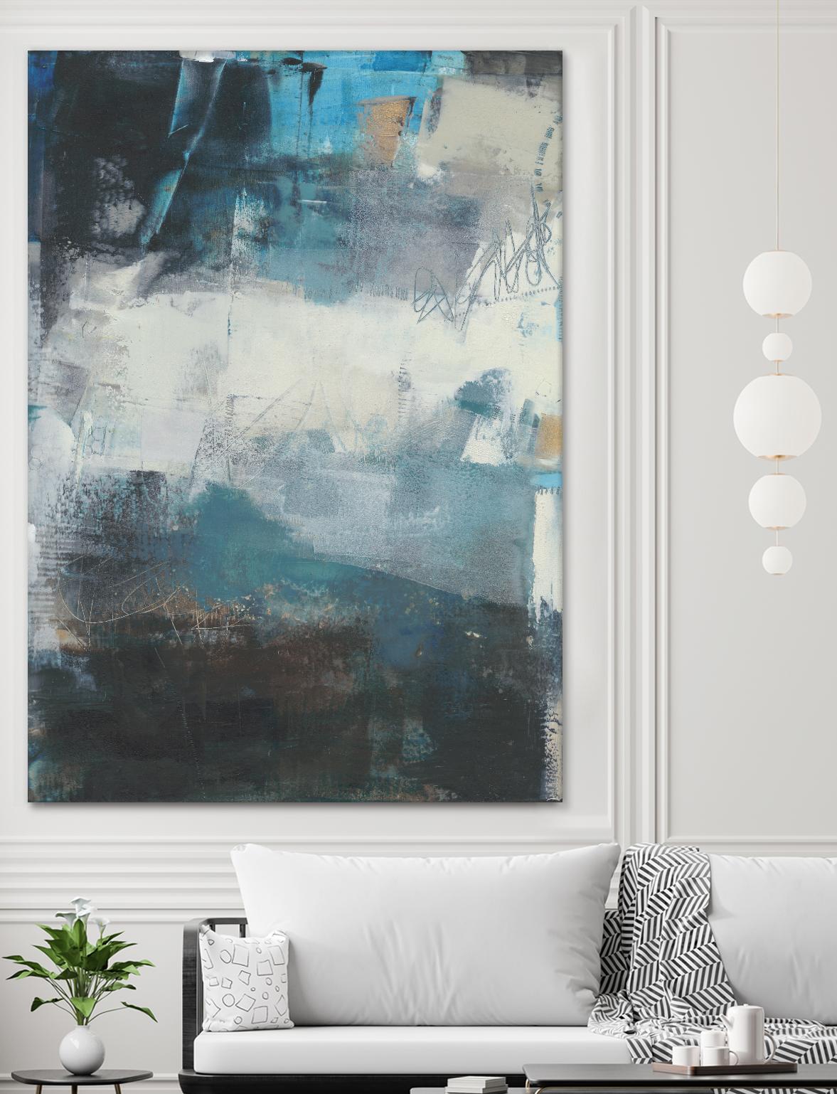 Umbra II by Sue Jachimiec on GIANT ART - blue abstract