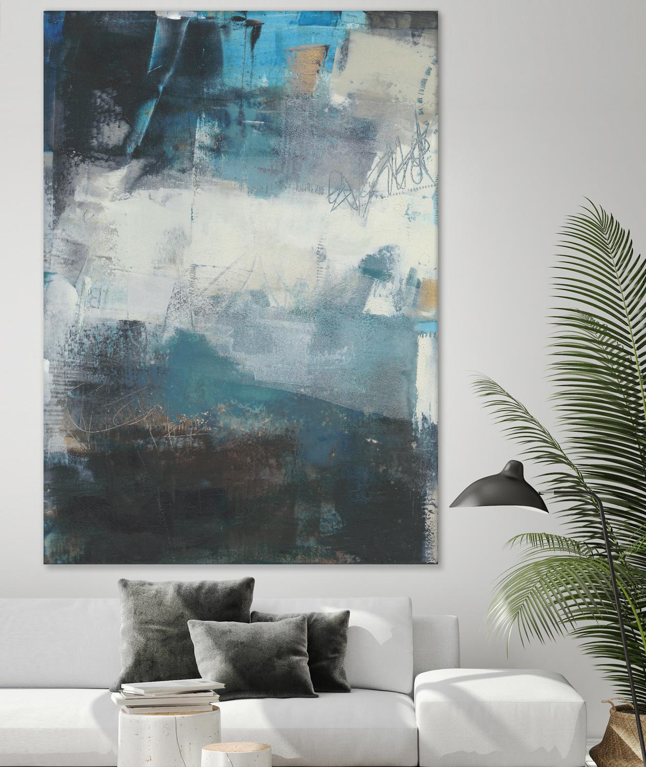 Umbra II by Sue Jachimiec on GIANT ART - blue abstract