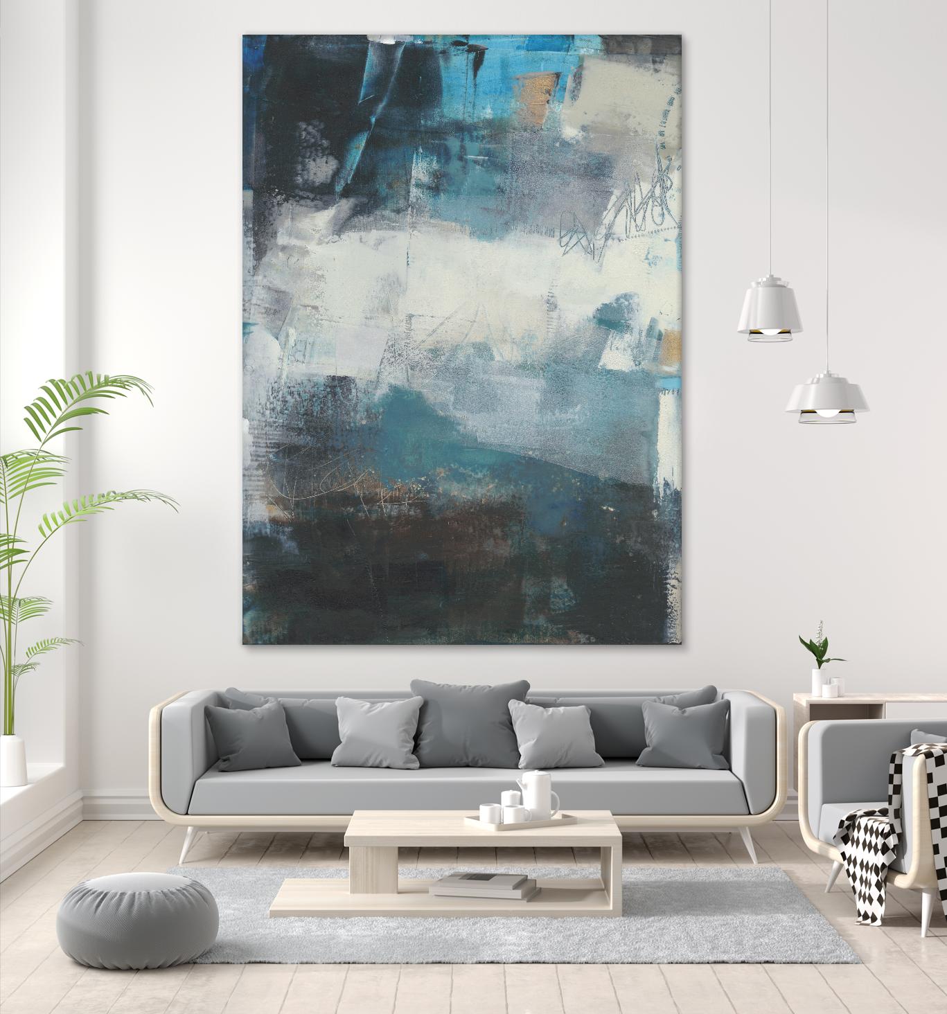 Umbra II by Sue Jachimiec on GIANT ART - blue abstract
