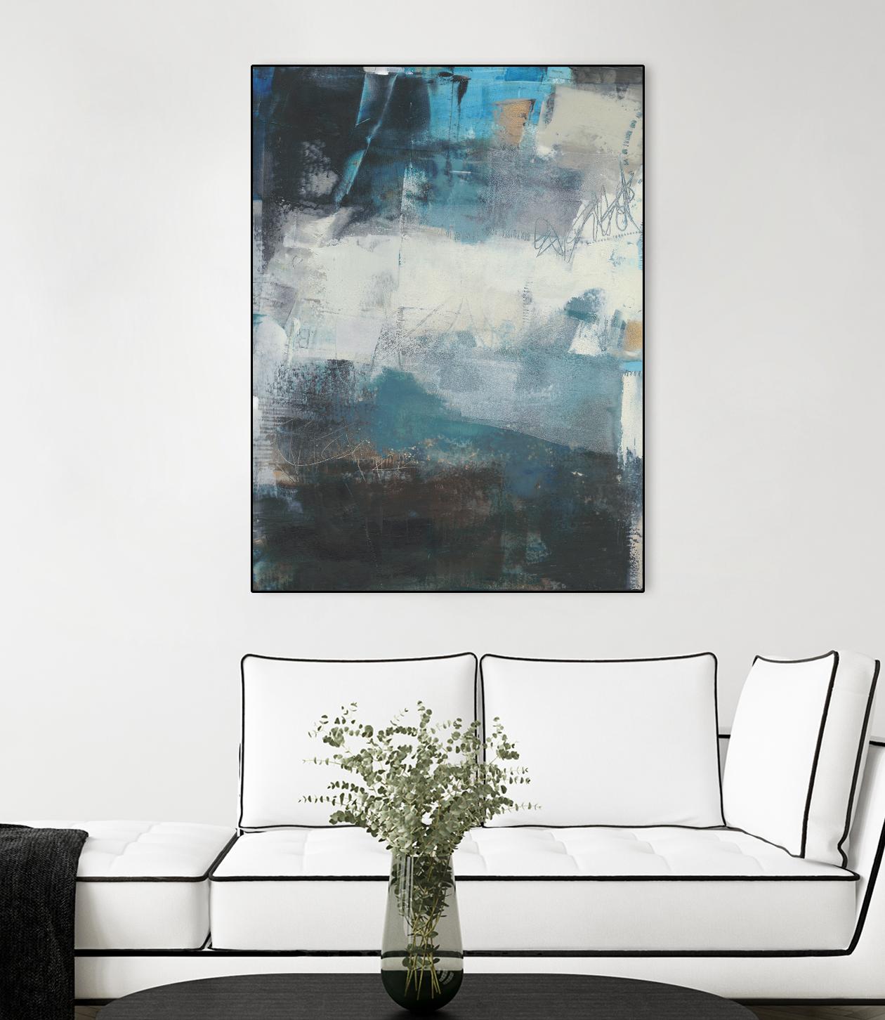 Umbra II by Sue Jachimiec on GIANT ART - blue abstract