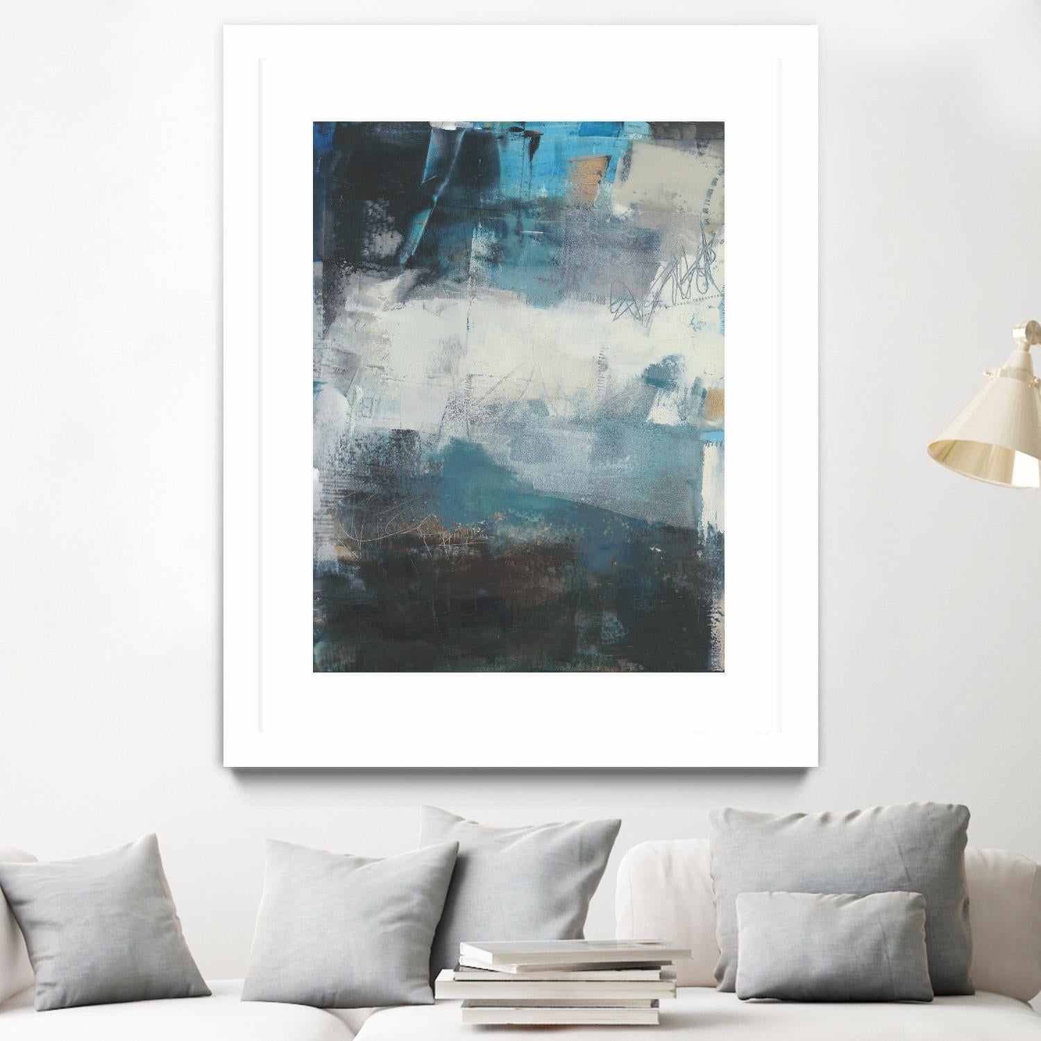 Umbra II by Sue Jachimiec on GIANT ART - blue abstract