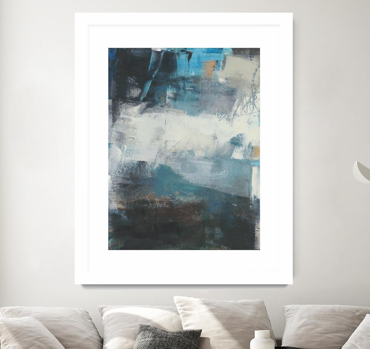Umbra II by Sue Jachimiec on GIANT ART - blue abstract
