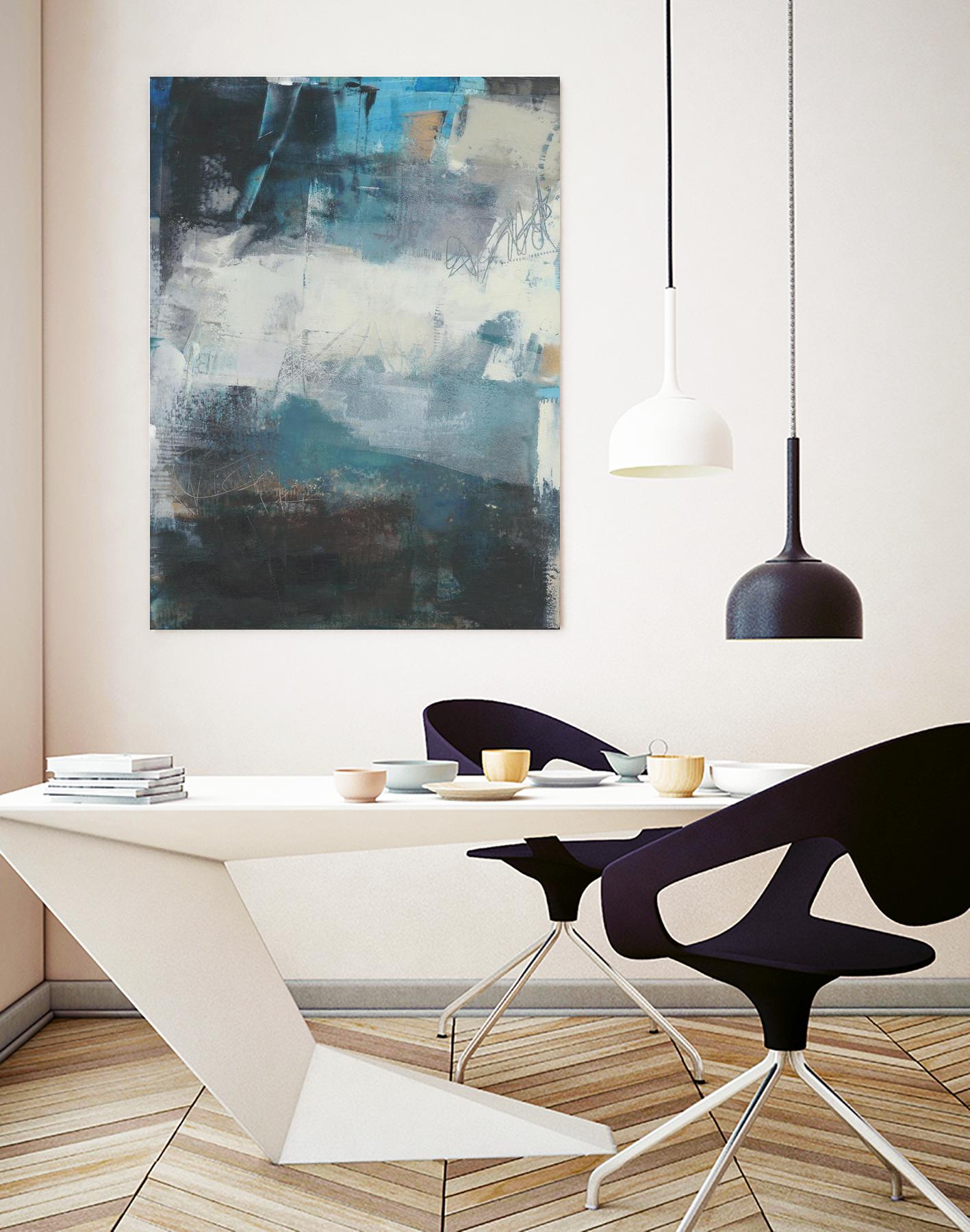 Umbra II by Sue Jachimiec on GIANT ART - blue abstract