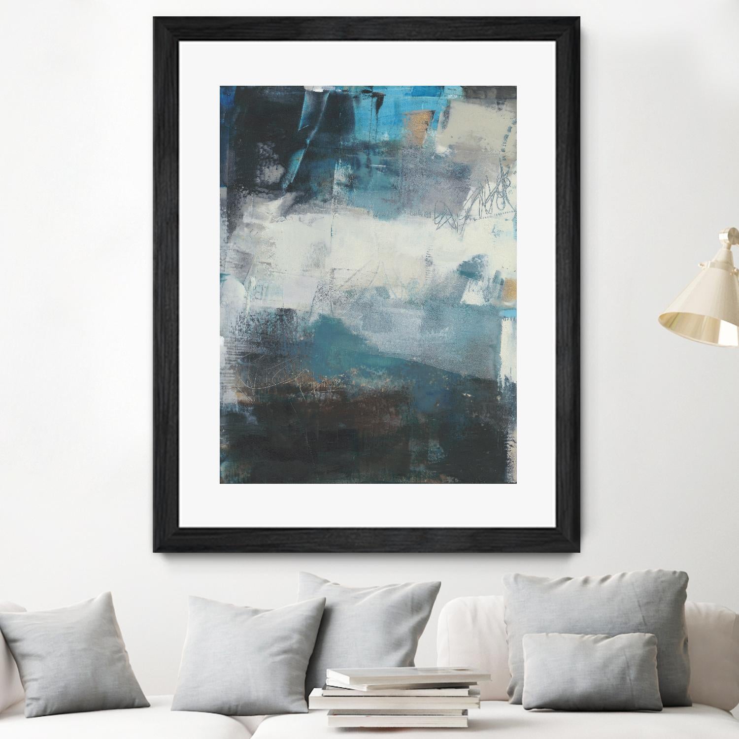 Umbra II by Sue Jachimiec on GIANT ART - blue abstract