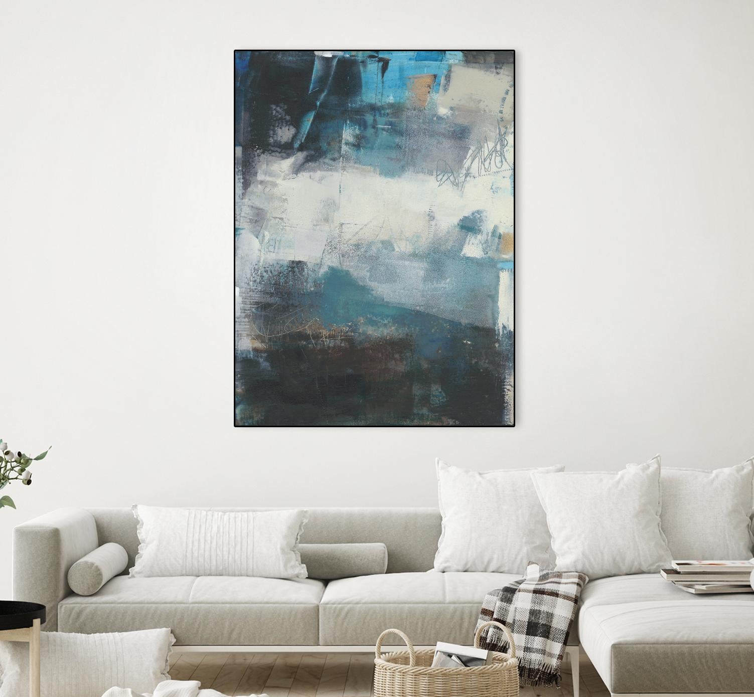 Umbra II by Sue Jachimiec on GIANT ART - blue abstract