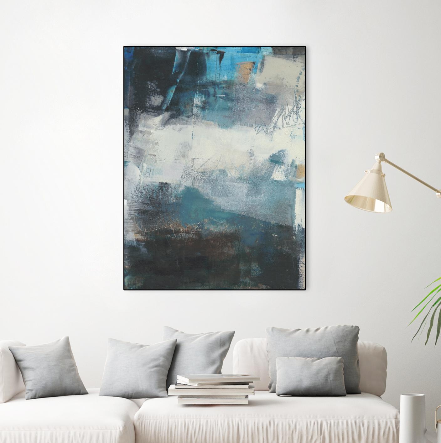 Umbra II by Sue Jachimiec on GIANT ART - blue abstract