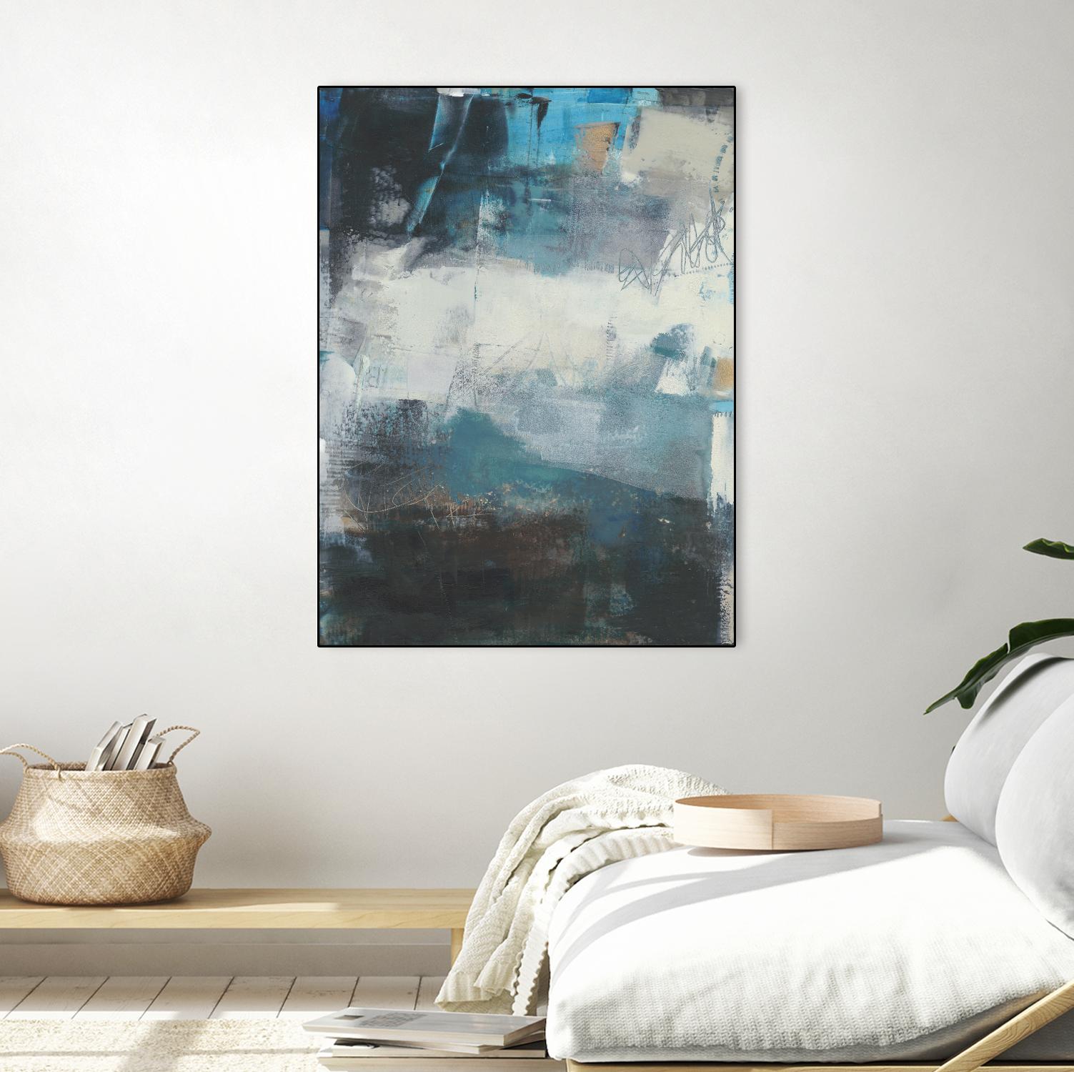 Umbra II by Sue Jachimiec on GIANT ART - blue abstract