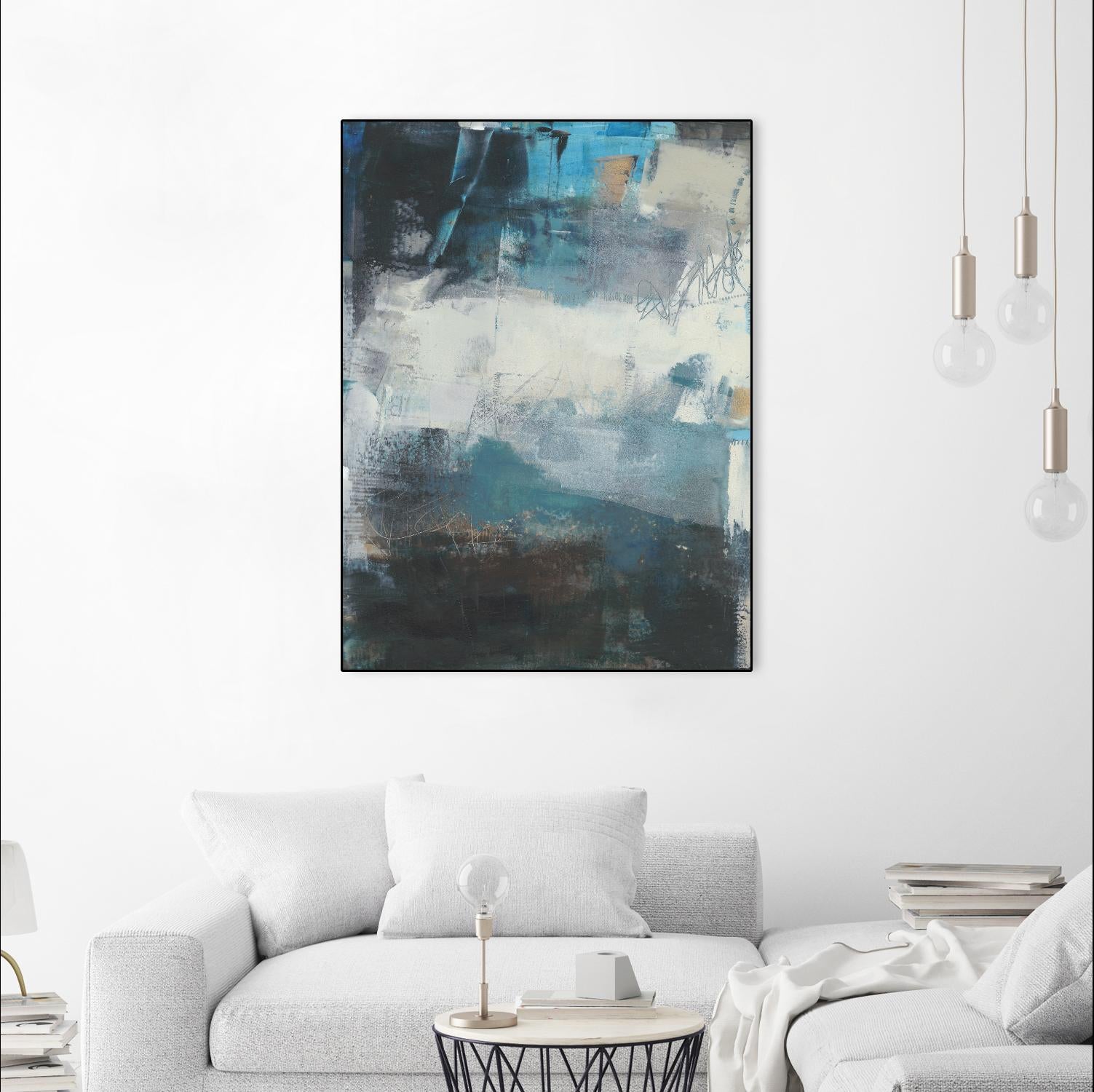 Umbra II by Sue Jachimiec on GIANT ART - blue abstract