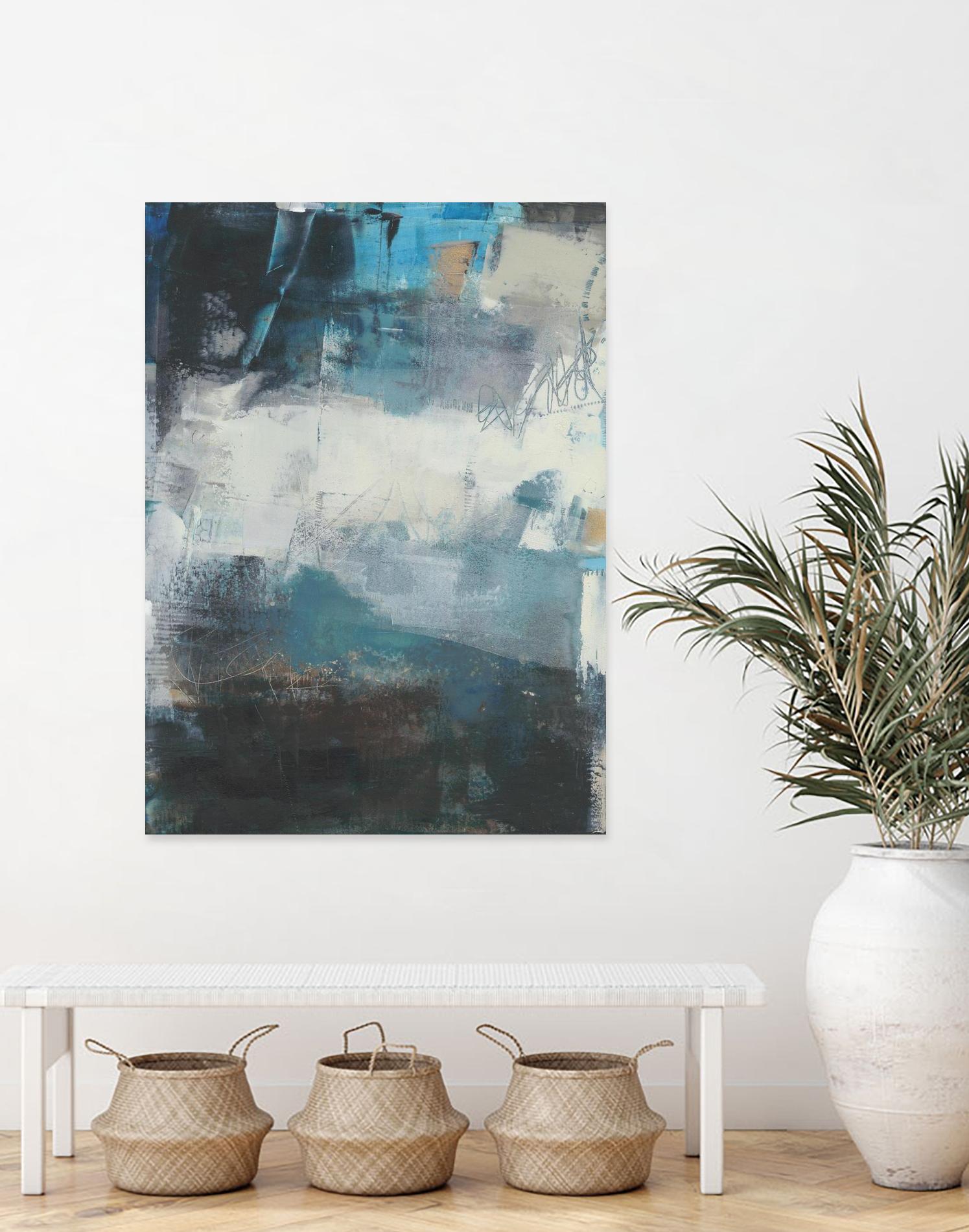 Umbra II by Sue Jachimiec on GIANT ART - blue abstract