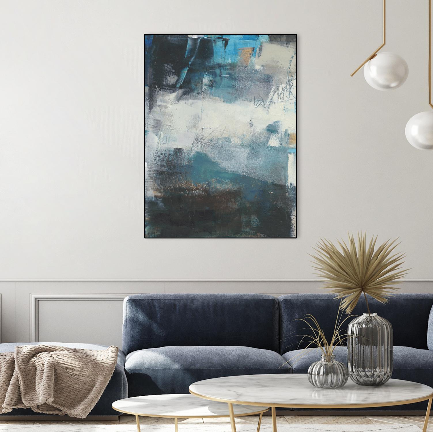 Umbra II by Sue Jachimiec on GIANT ART - blue abstract