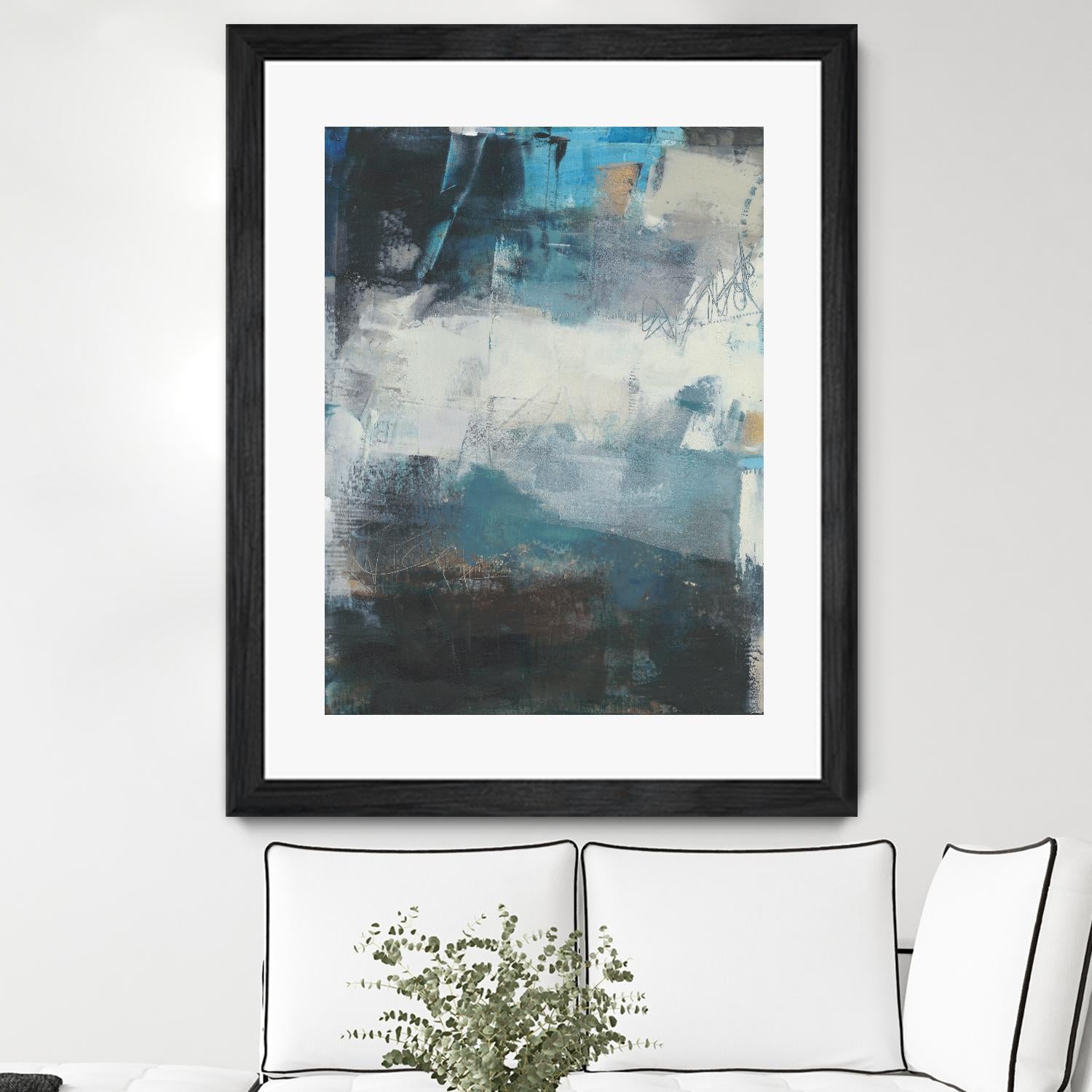 Umbra II by Sue Jachimiec on GIANT ART - blue abstract