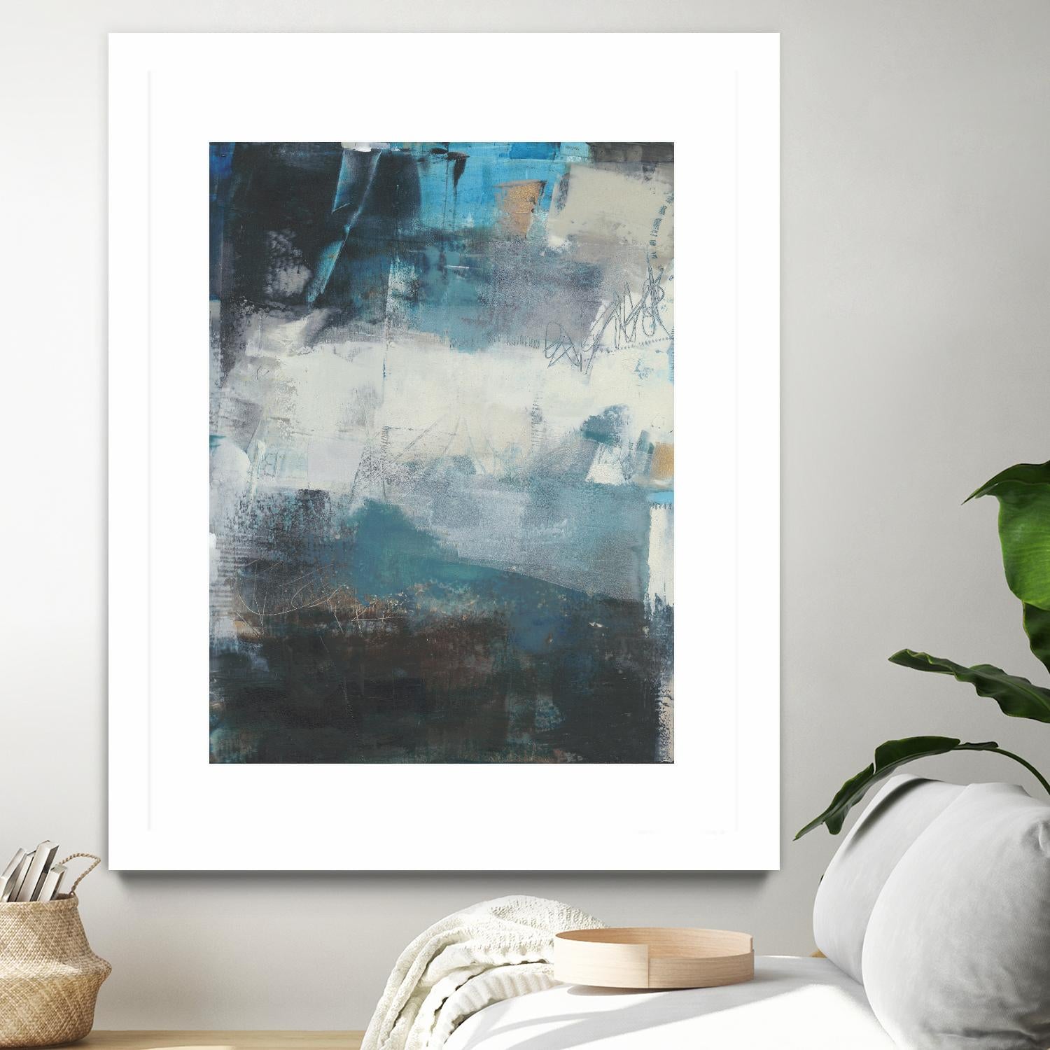 Umbra II by Sue Jachimiec on GIANT ART - blue abstract