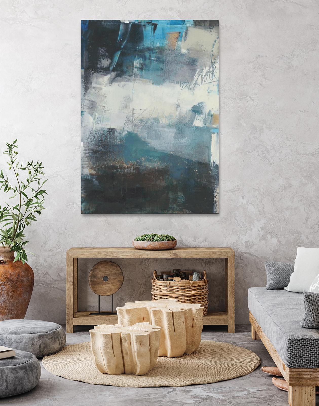 Umbra II by Sue Jachimiec on GIANT ART - blue abstract