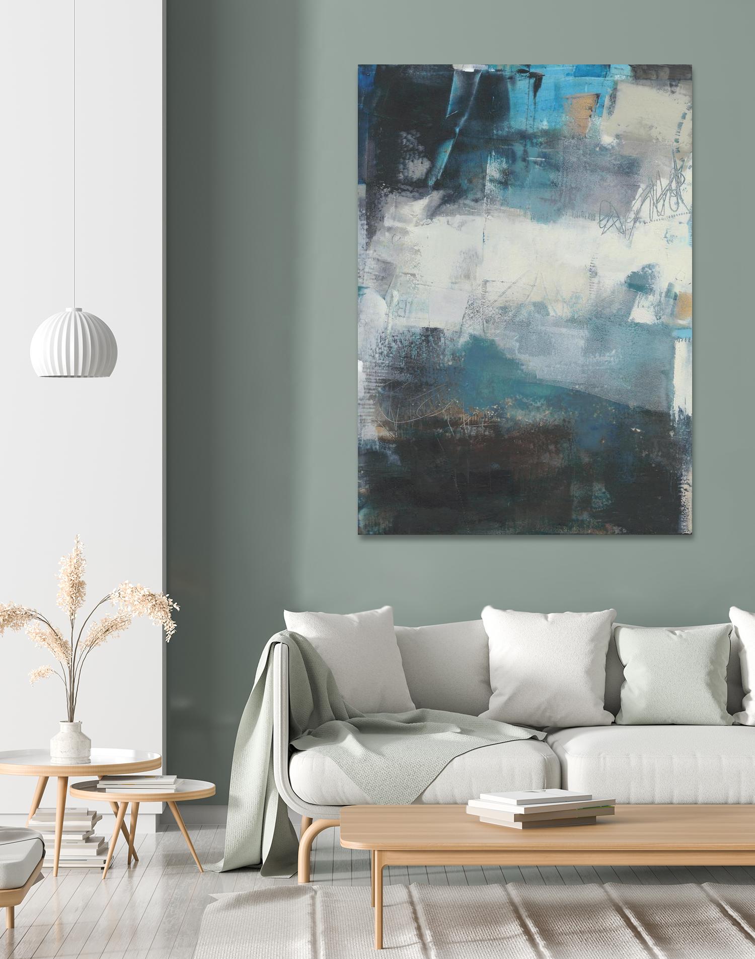 Umbra II by Sue Jachimiec on GIANT ART - blue abstract