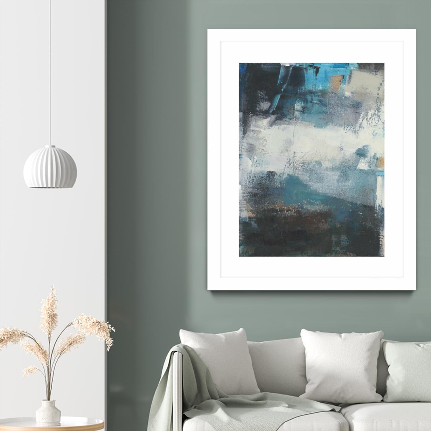 Umbra II by Sue Jachimiec on GIANT ART - blue abstract