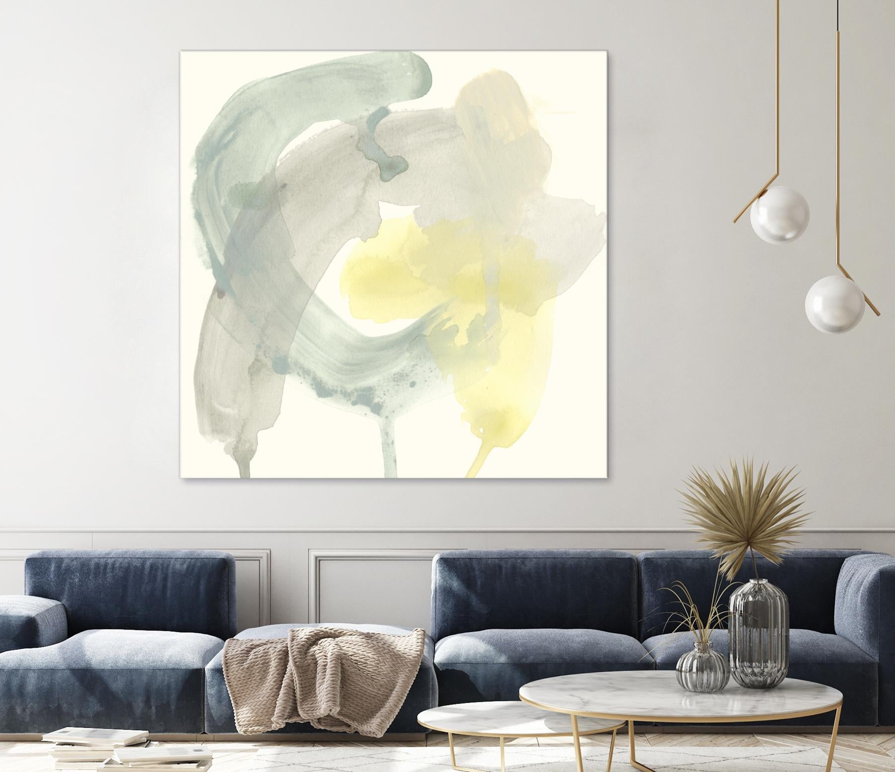 Lunar Sunrise II by June Erica Vess on GIANT ART - yellow abstract
