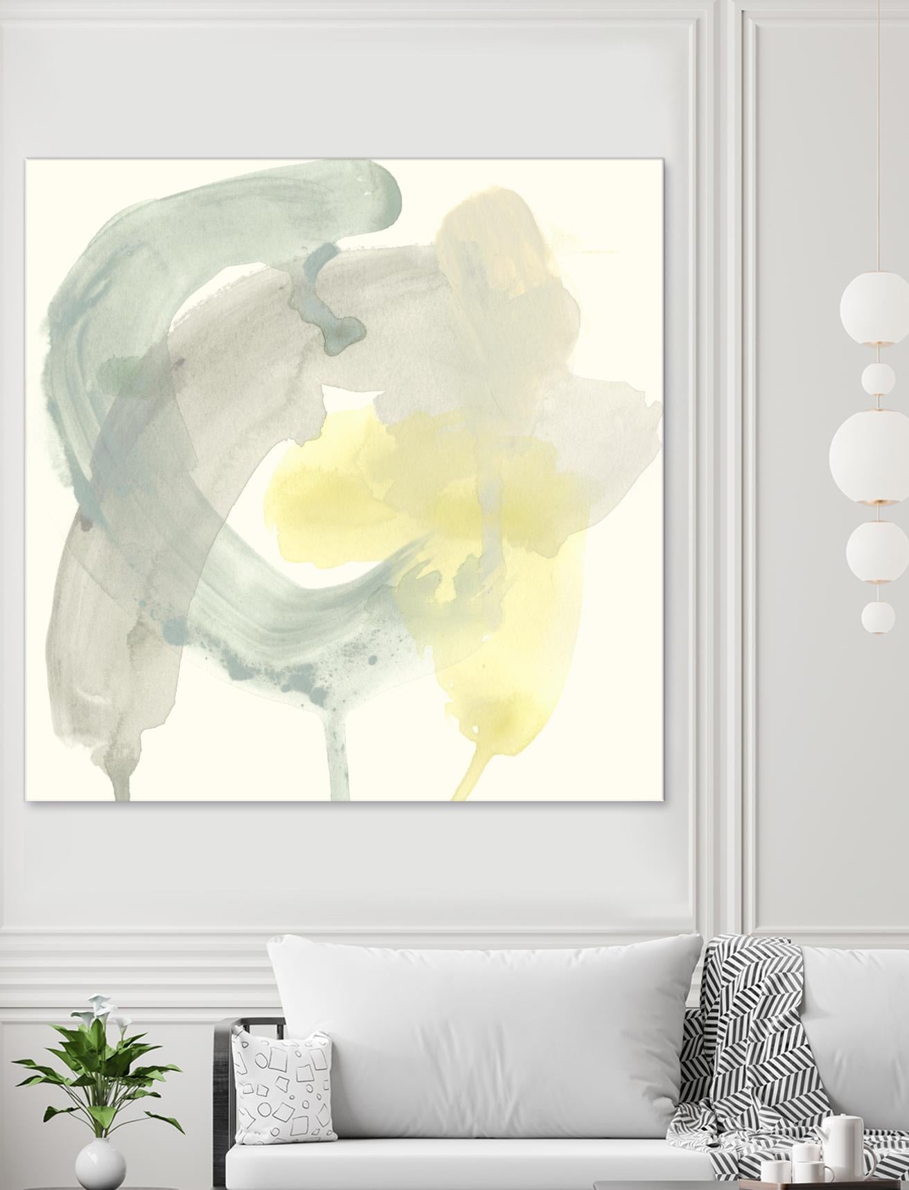Lunar Sunrise II by June Erica Vess on GIANT ART - yellow abstract