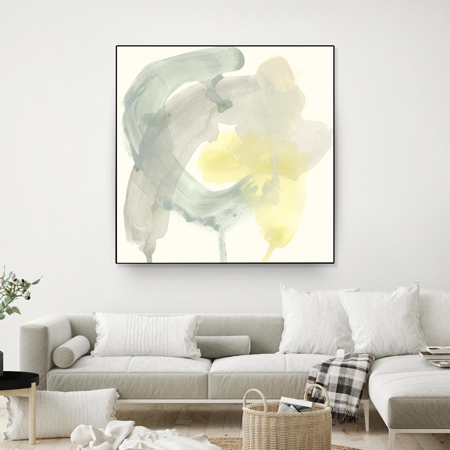 Lunar Sunrise II by June Erica Vess on GIANT ART - yellow abstract