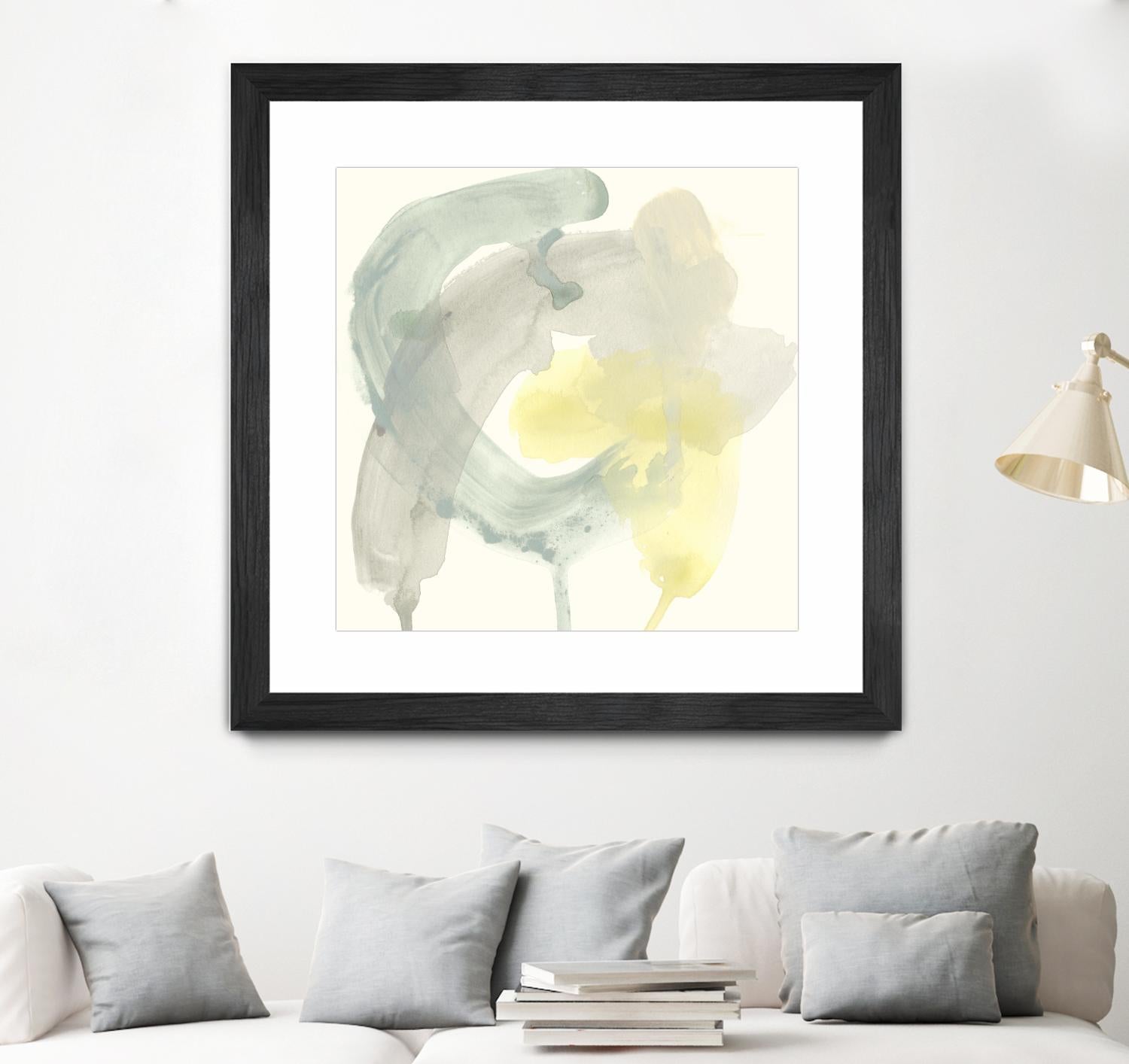 Lunar Sunrise II by June Erica Vess on GIANT ART - yellow abstract