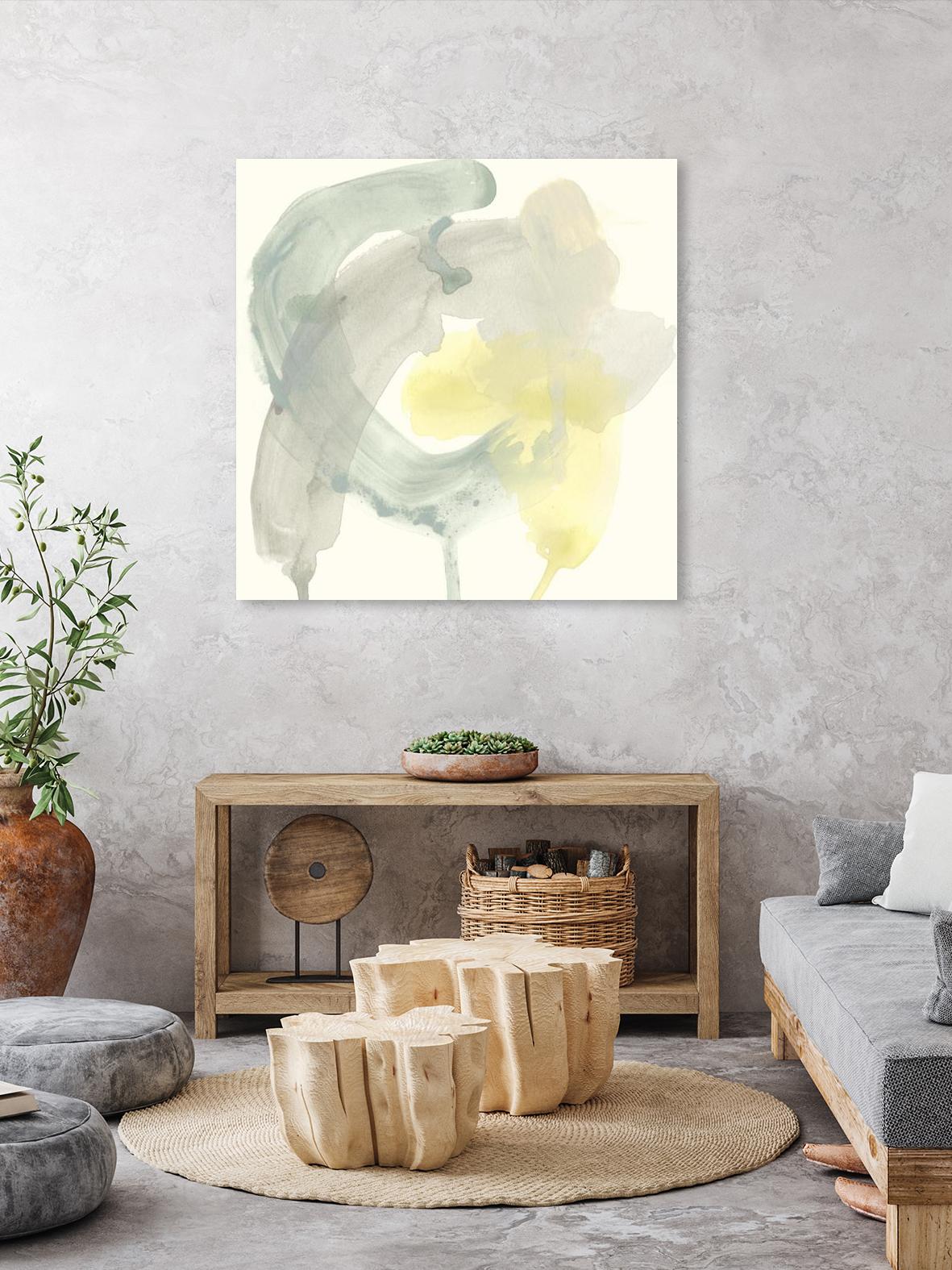 Lunar Sunrise II by June Erica Vess on GIANT ART - yellow abstract