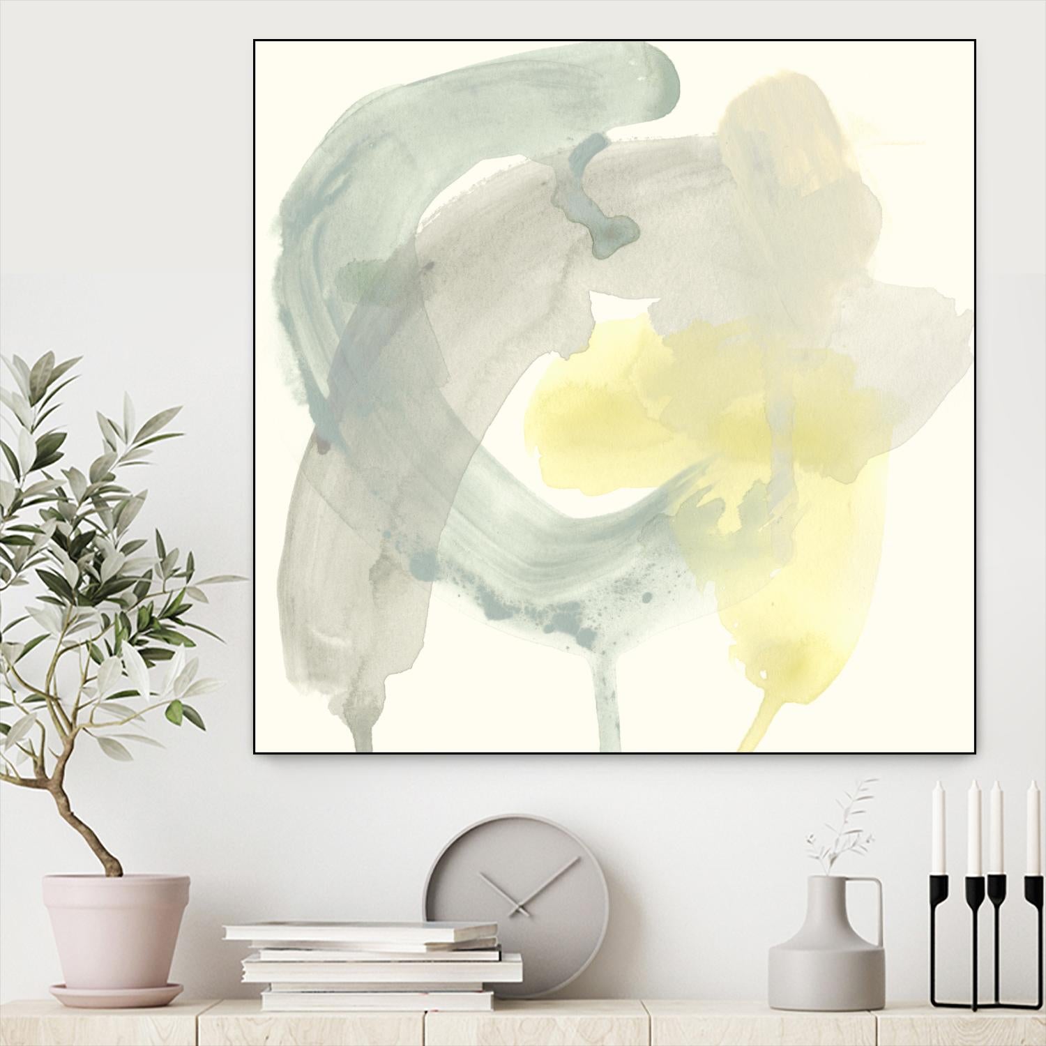 Lunar Sunrise II by June Erica Vess on GIANT ART - yellow abstract