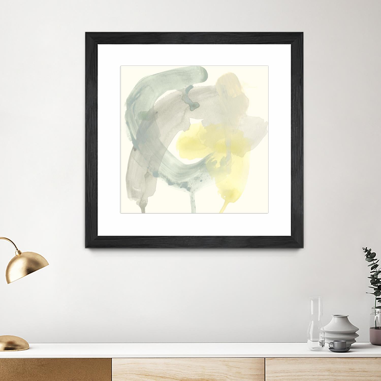 Lunar Sunrise II by June Erica Vess on GIANT ART - yellow abstract