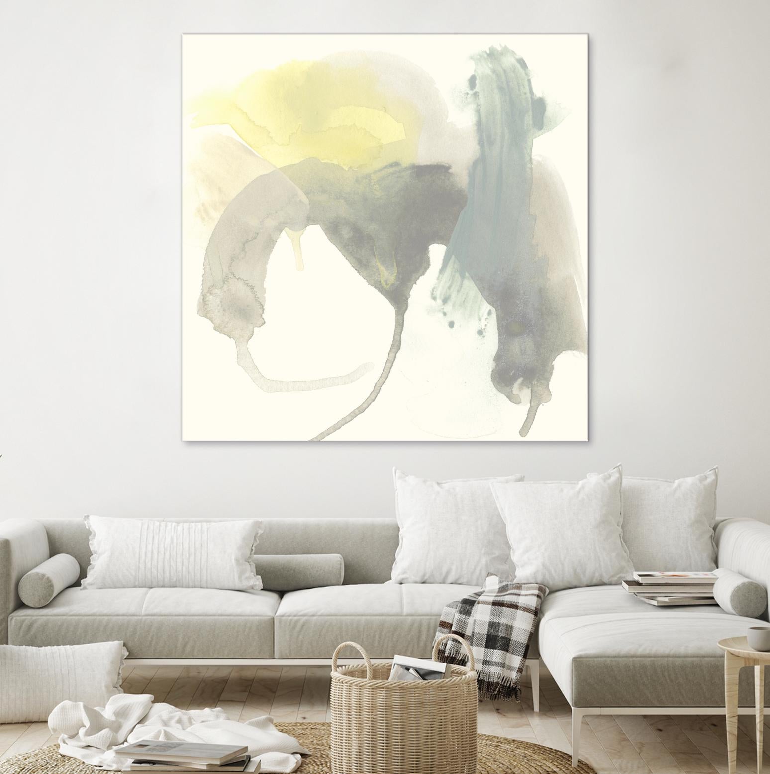 Lunar Sunrise III by June Erica Vess on GIANT ART - yellow abstract