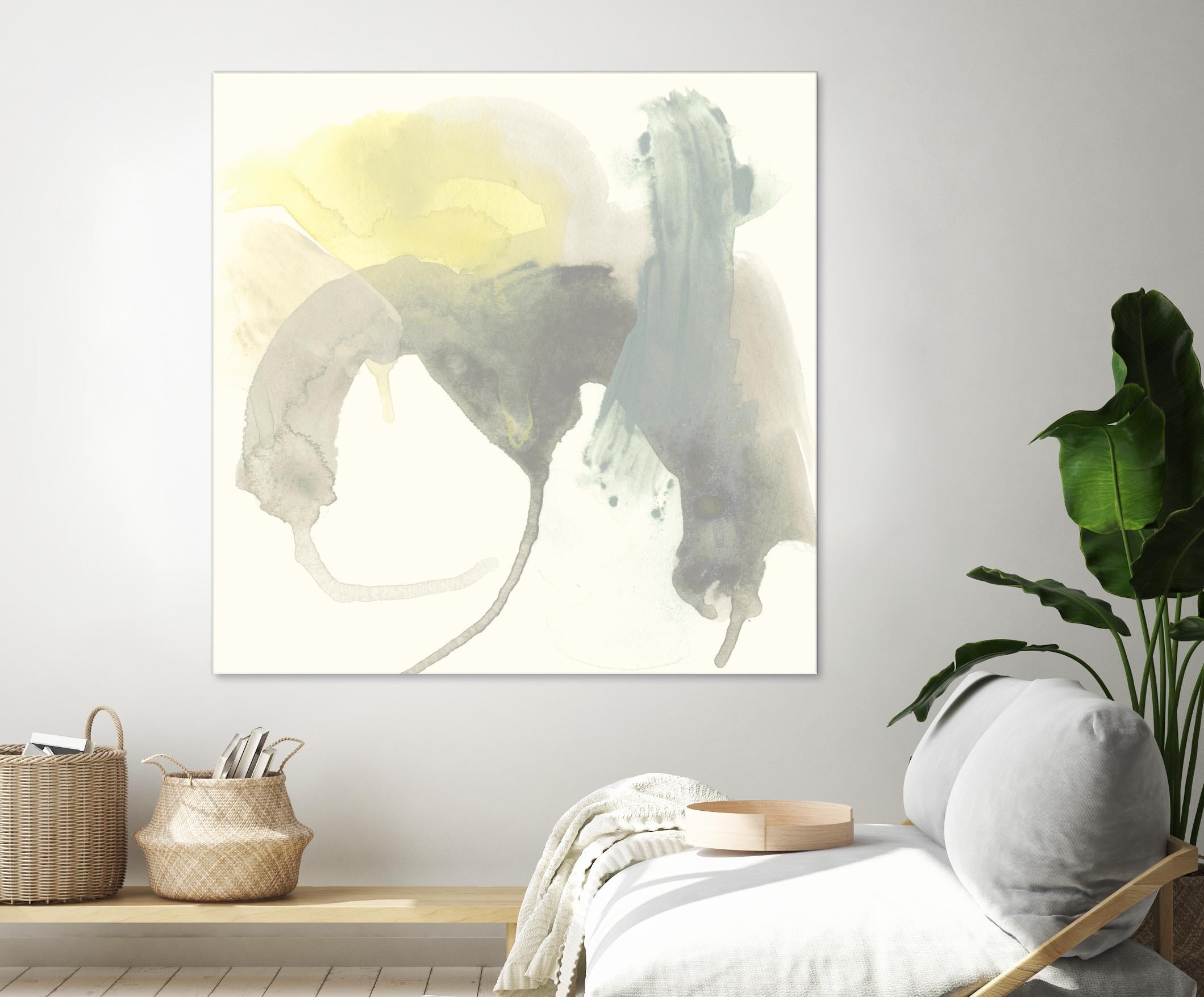 Lunar Sunrise III by June Erica Vess on GIANT ART - yellow abstract