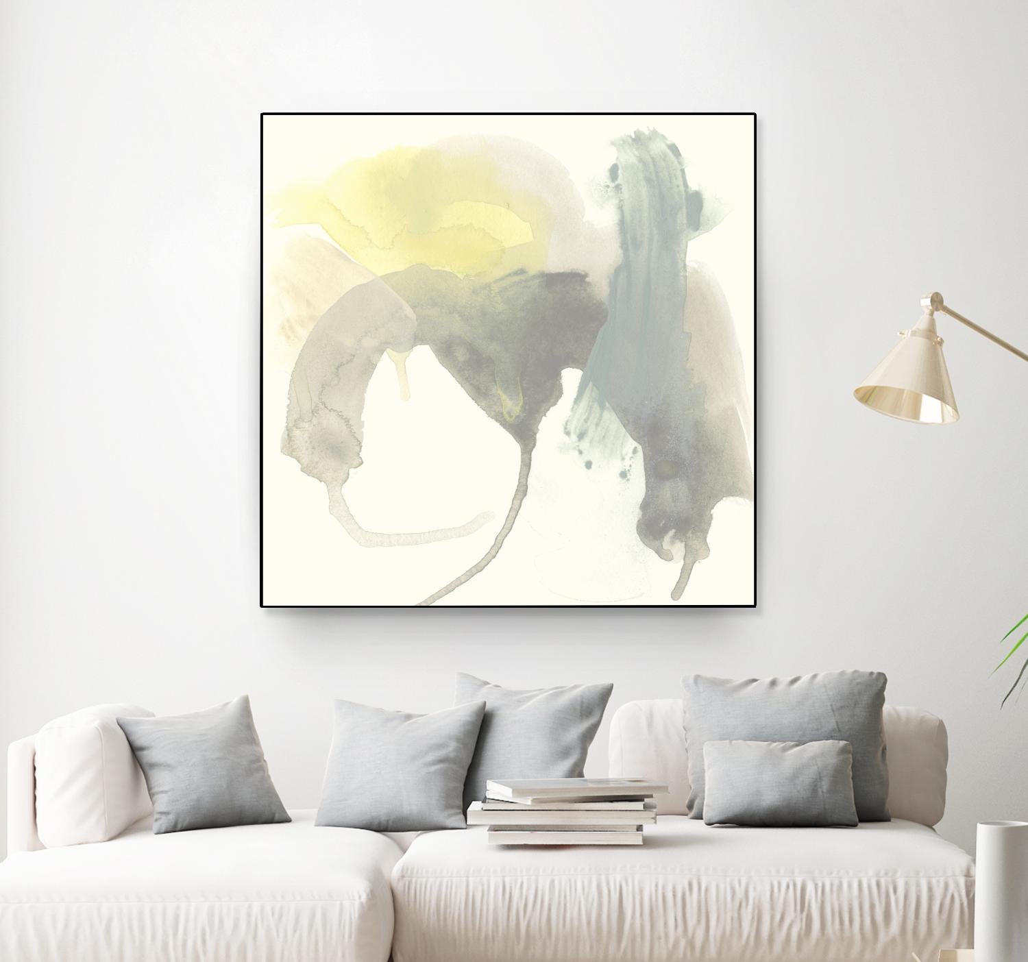 Lunar Sunrise III by June Erica Vess on GIANT ART - yellow abstract