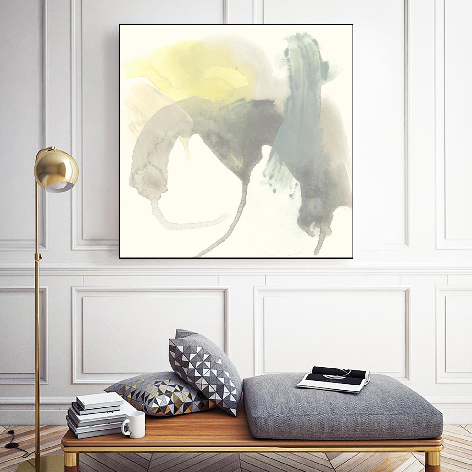 Lunar Sunrise III by June Erica Vess on GIANT ART - yellow abstract