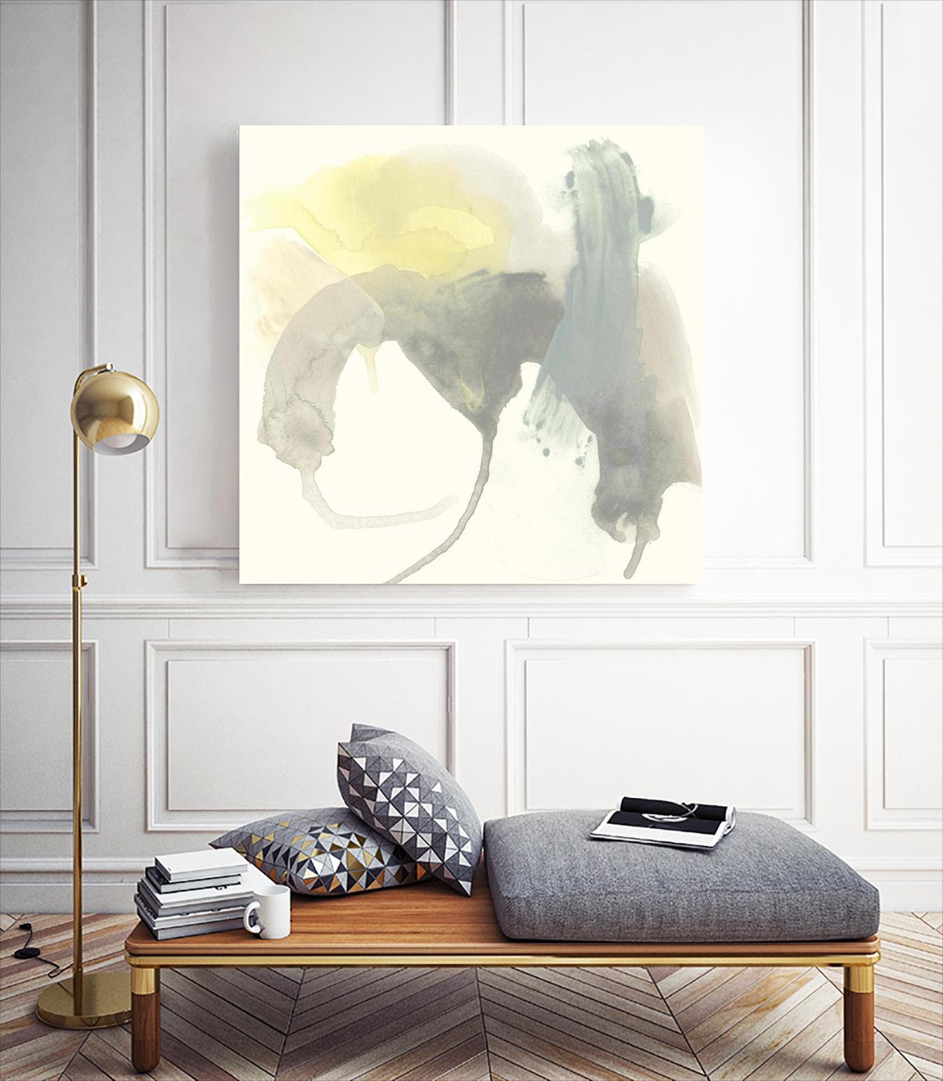 Lunar Sunrise III by June Erica Vess on GIANT ART - yellow abstract