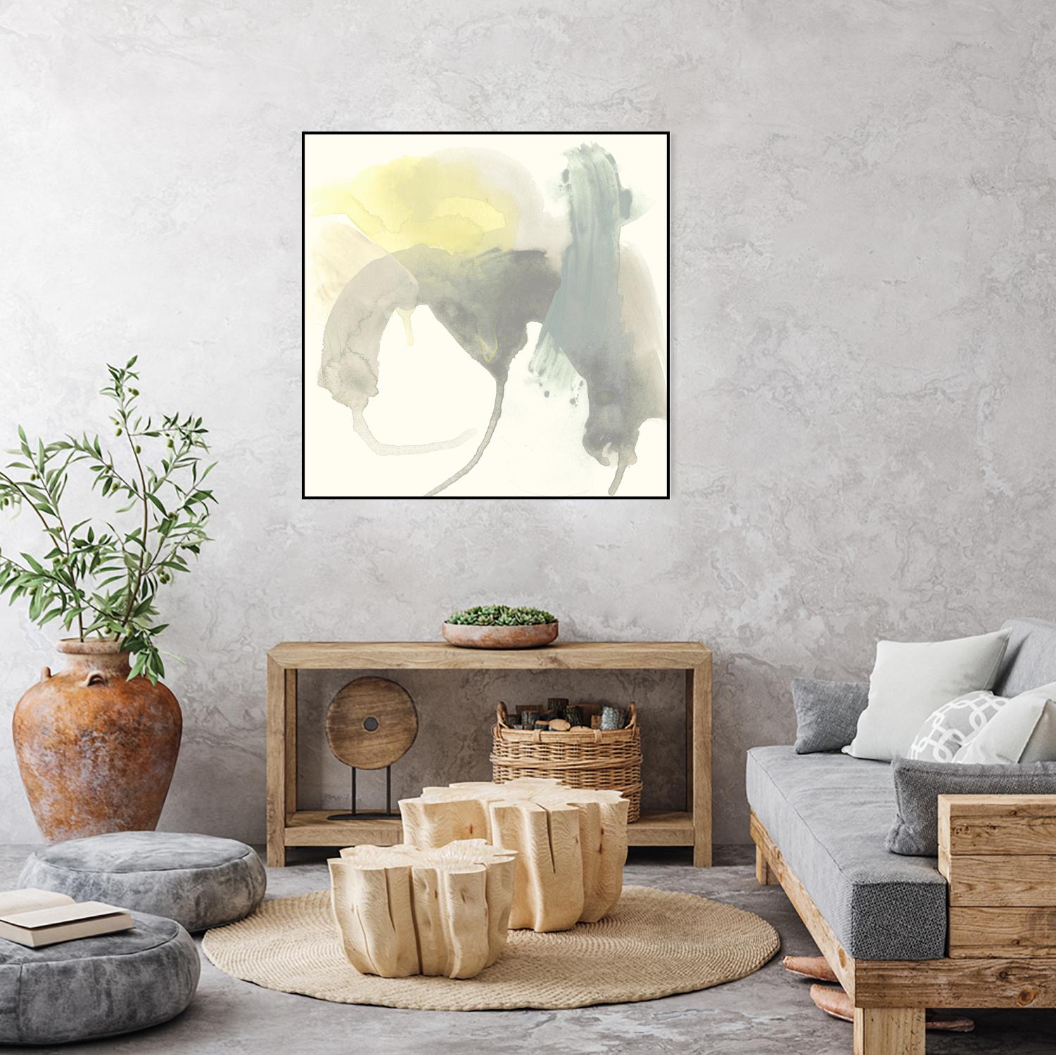 Lunar Sunrise III by June Erica Vess on GIANT ART - yellow abstract