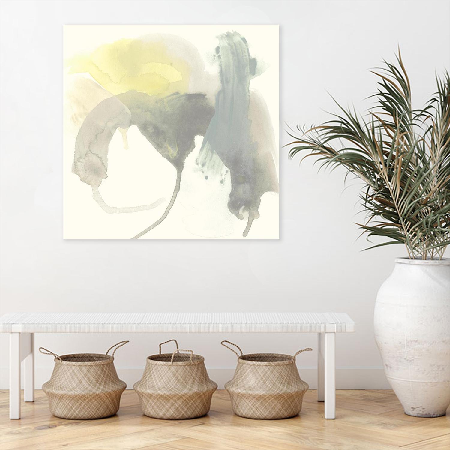 Lunar Sunrise III by June Erica Vess on GIANT ART - yellow abstract