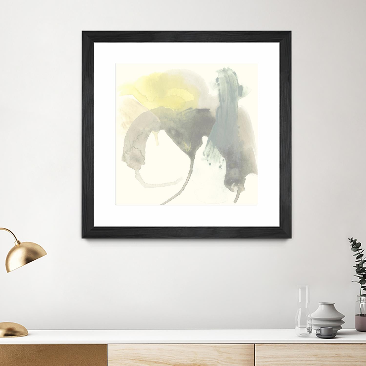 Lunar Sunrise III by June Erica Vess on GIANT ART - yellow abstract
