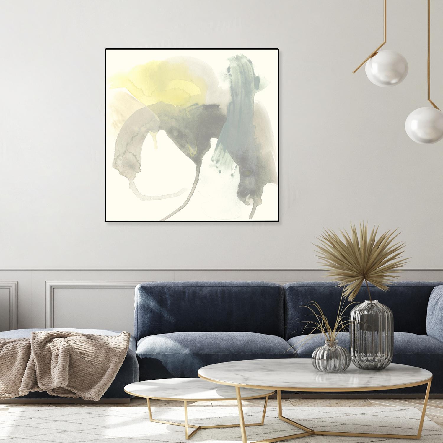 Lunar Sunrise III by June Erica Vess on GIANT ART - yellow abstract