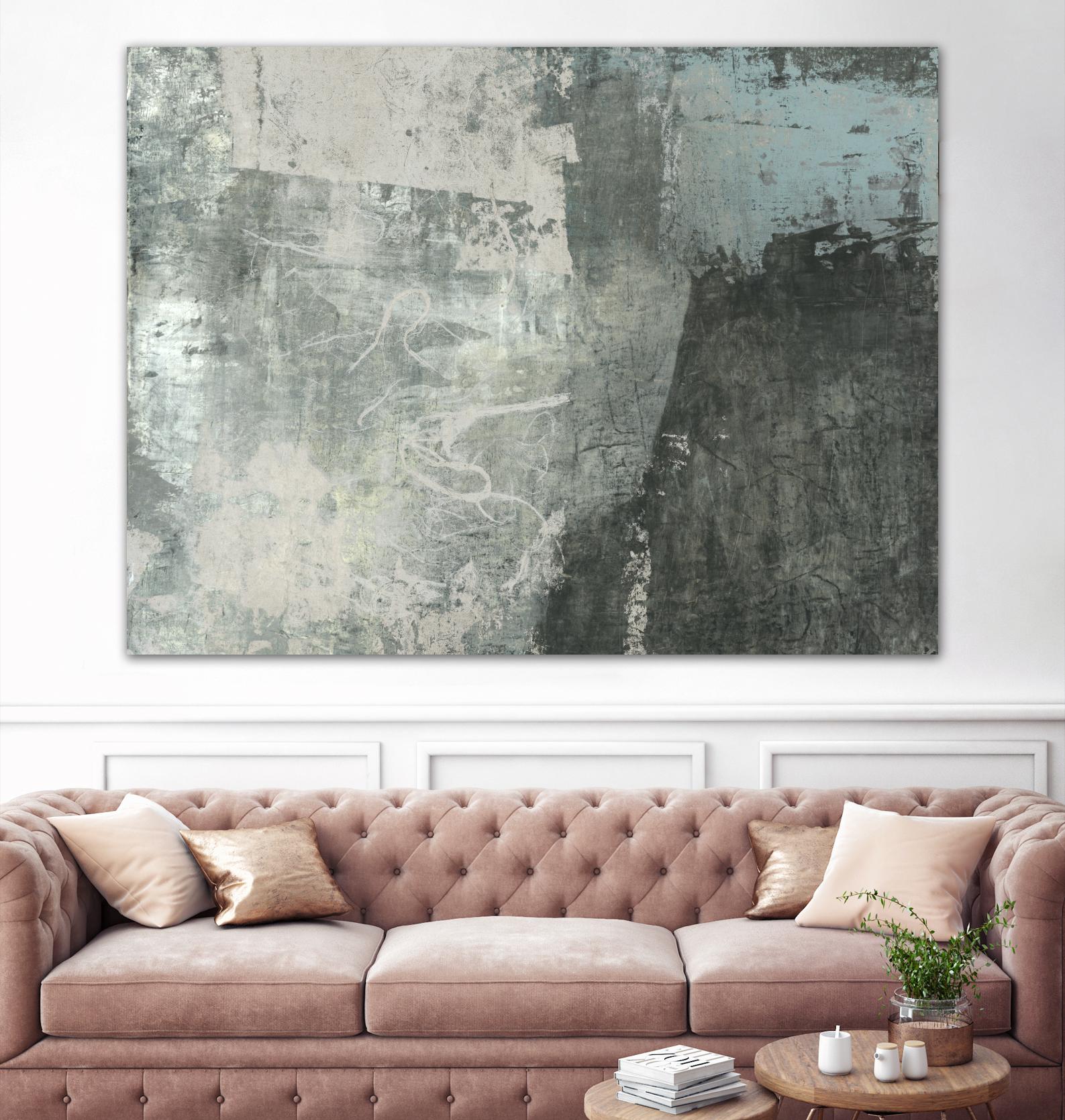 Black & Grey & Blue I by Studio W on GIANT ART - blue abstract