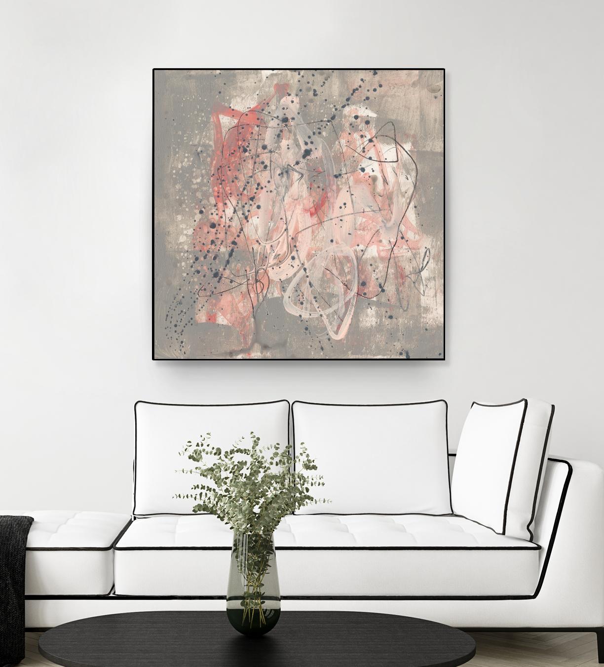 Blush Kinesis I by Jennifer Goldberger on GIANT ART - pink abstract