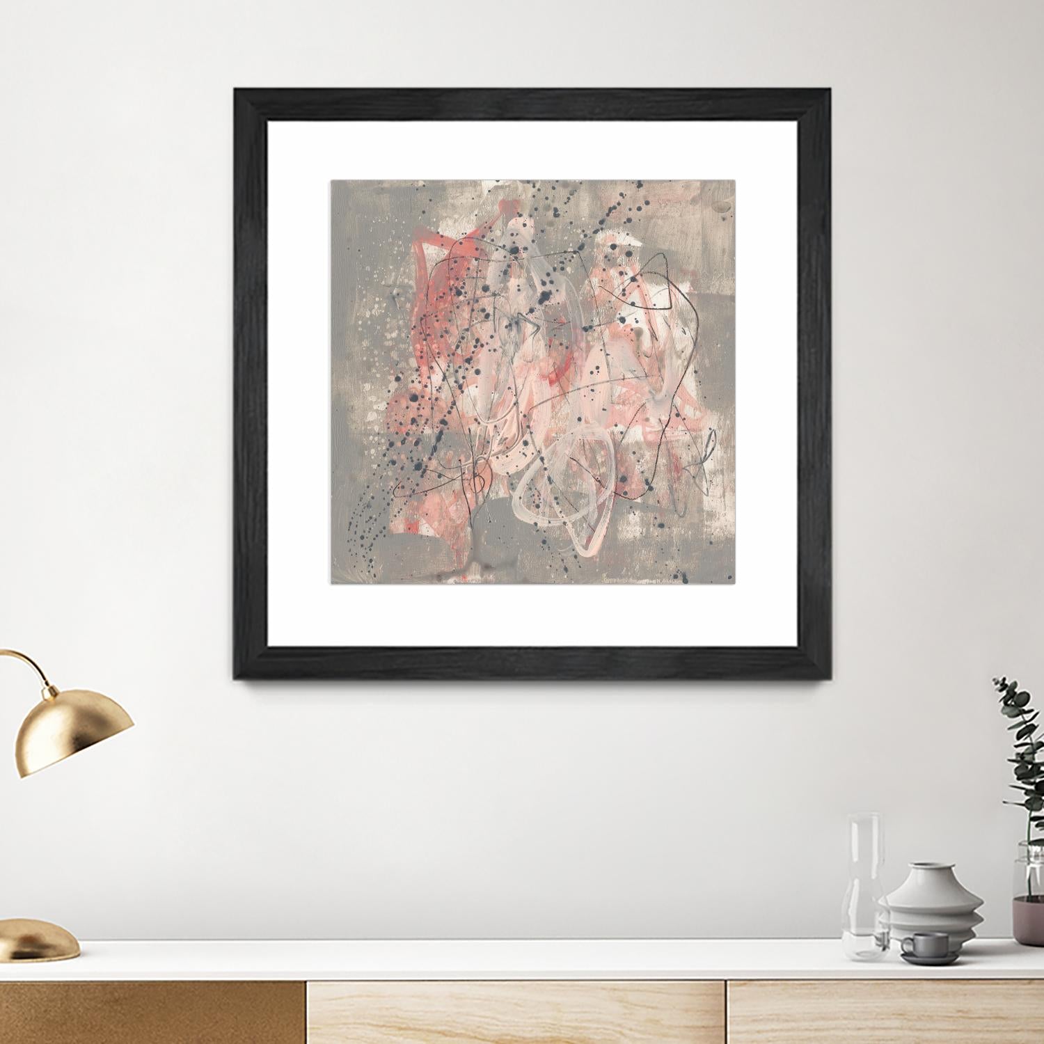 Blush Kinesis I by Jennifer Goldberger on GIANT ART - pink abstract