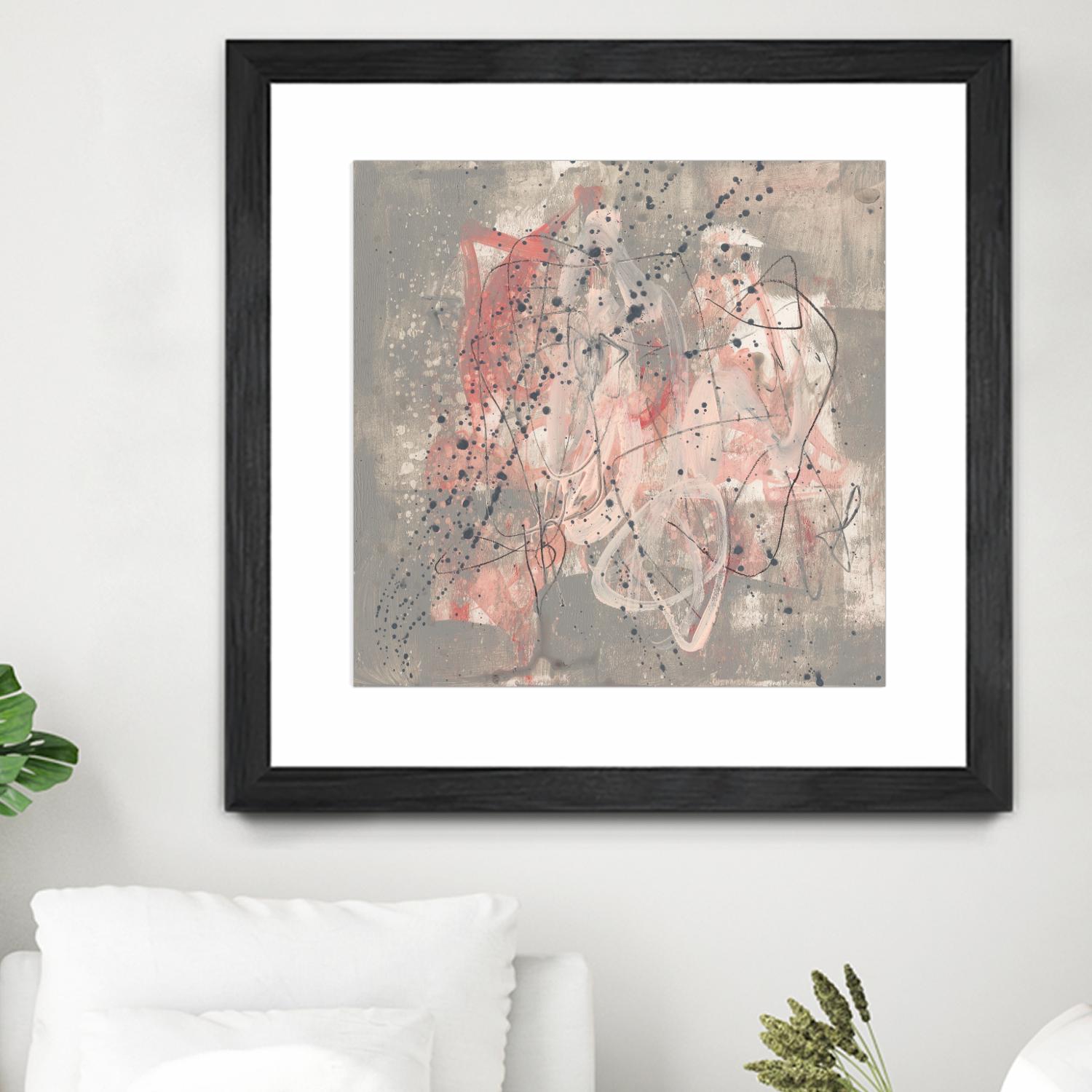 Blush Kinesis I by Jennifer Goldberger on GIANT ART - pink abstract
