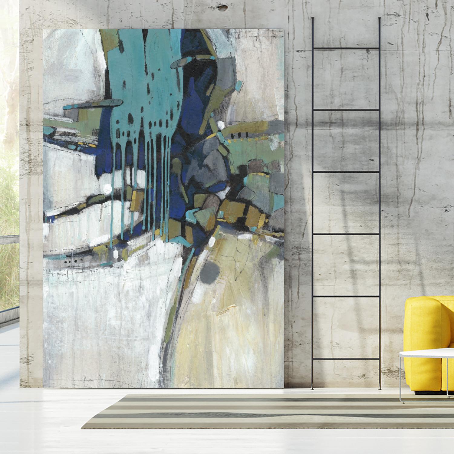 Separation II by Tim OToole on GIANT ART - blue abstract