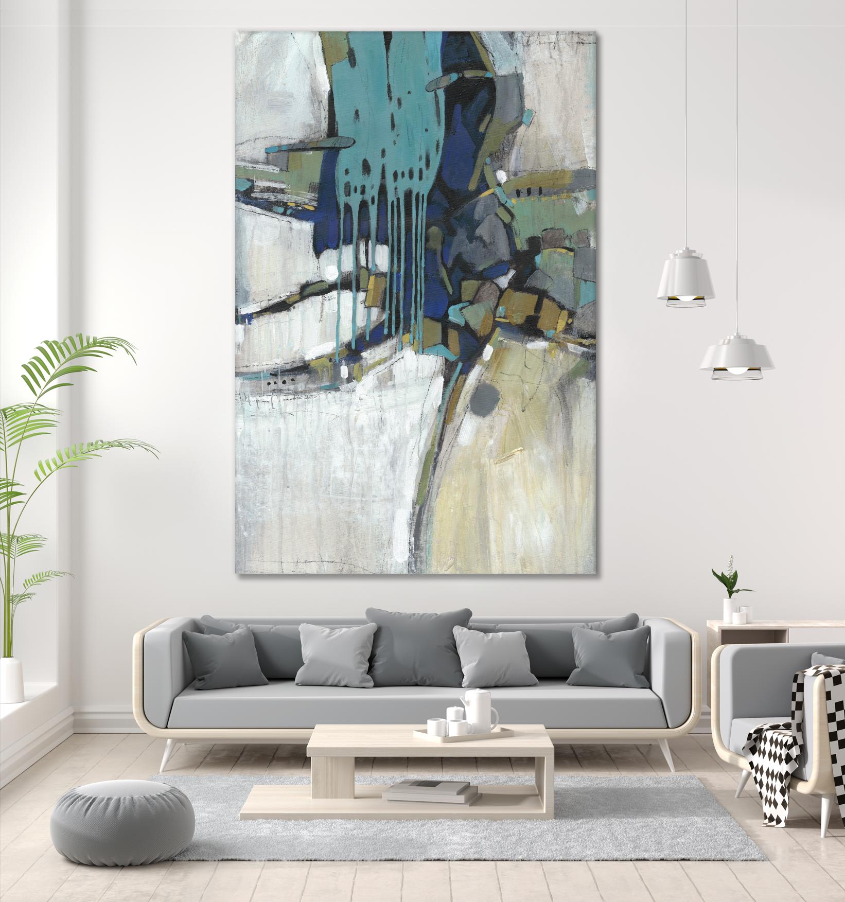 Separation II by Tim OToole on GIANT ART - blue abstract