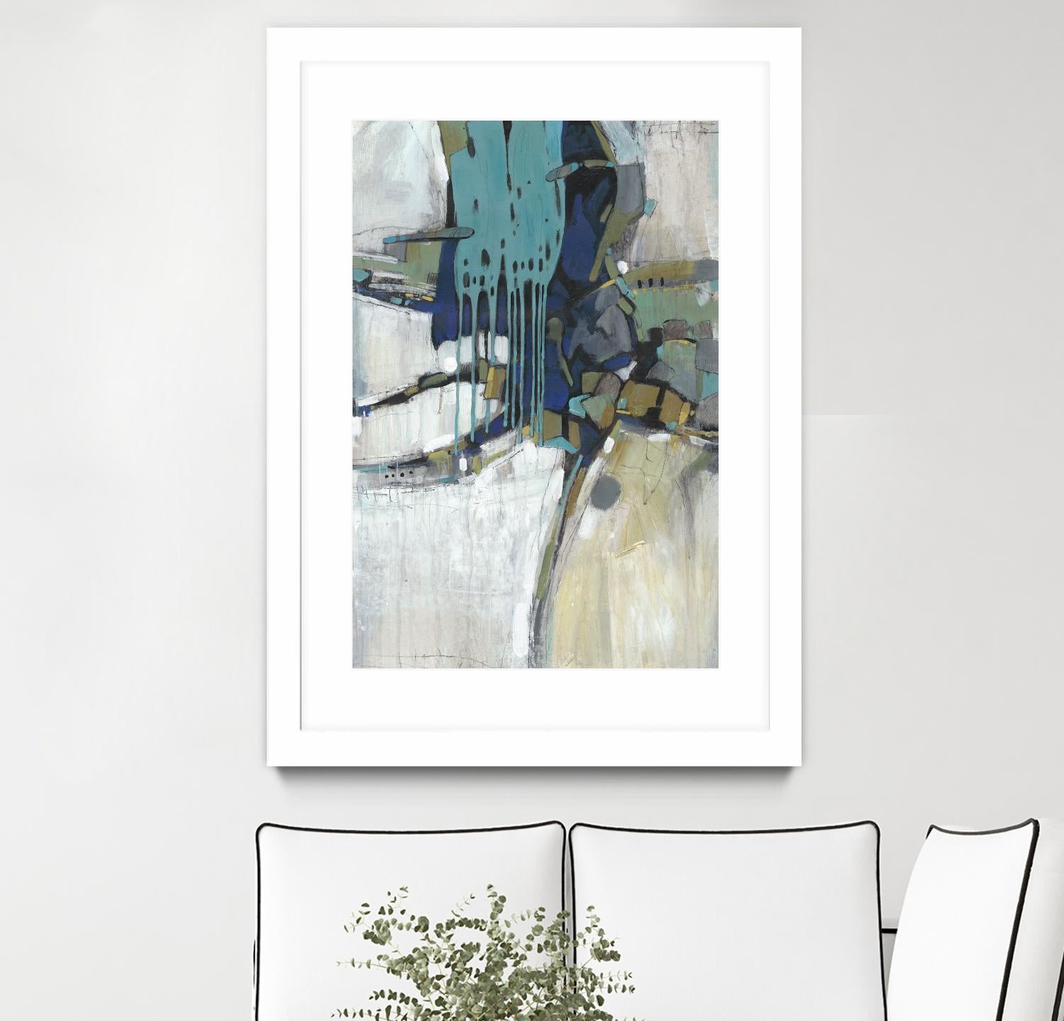 Separation II by Tim OToole on GIANT ART - blue abstract