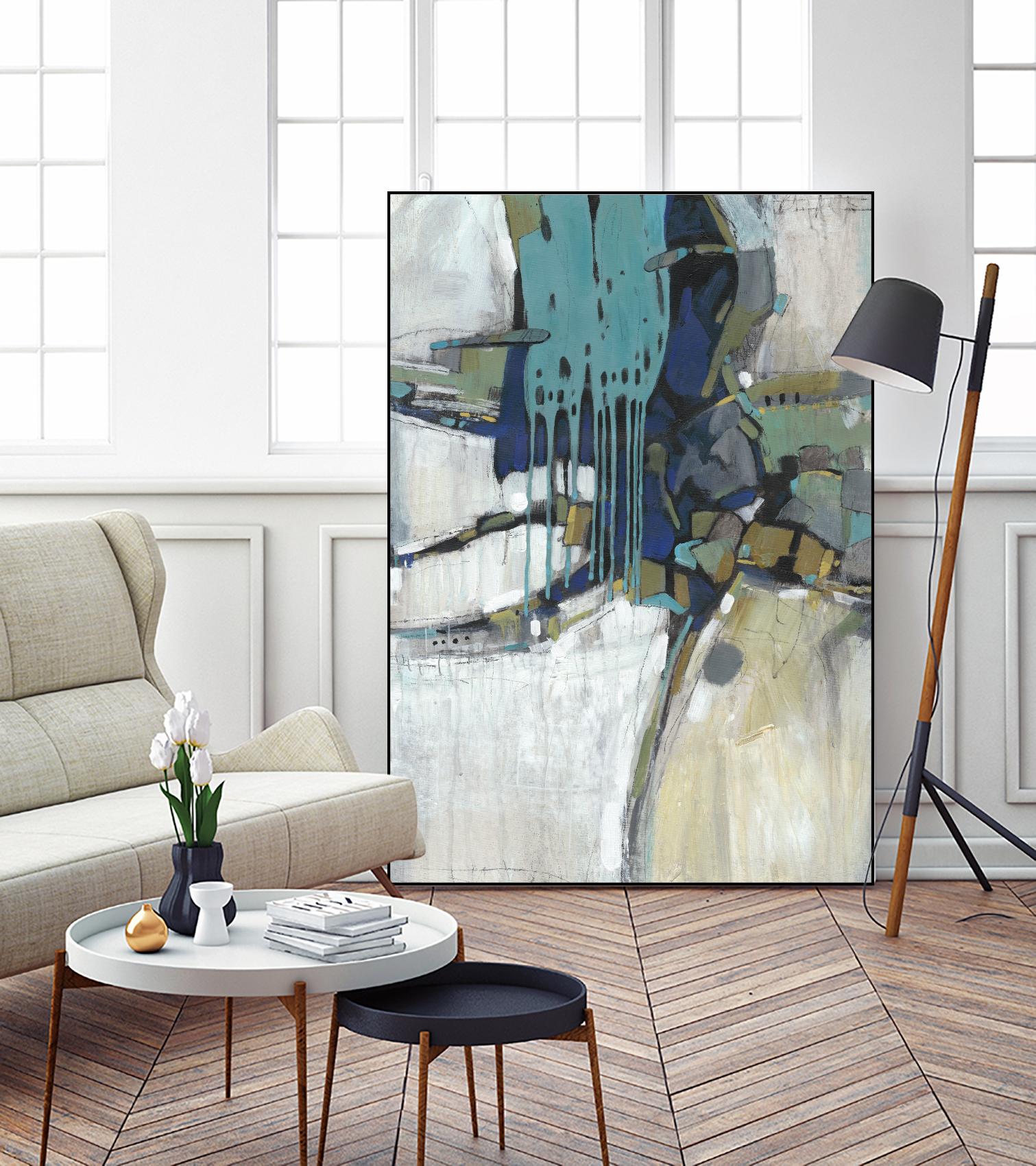 Separation II by Tim OToole on GIANT ART - blue abstract