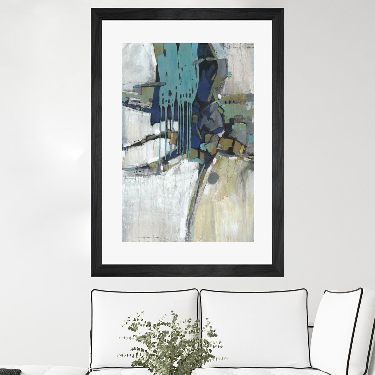 Separation II by Tim OToole on GIANT ART - blue abstract