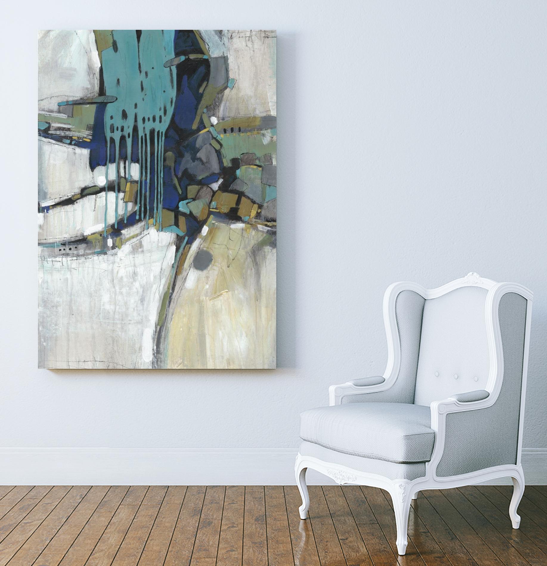 Separation II by Tim OToole on GIANT ART - blue abstract