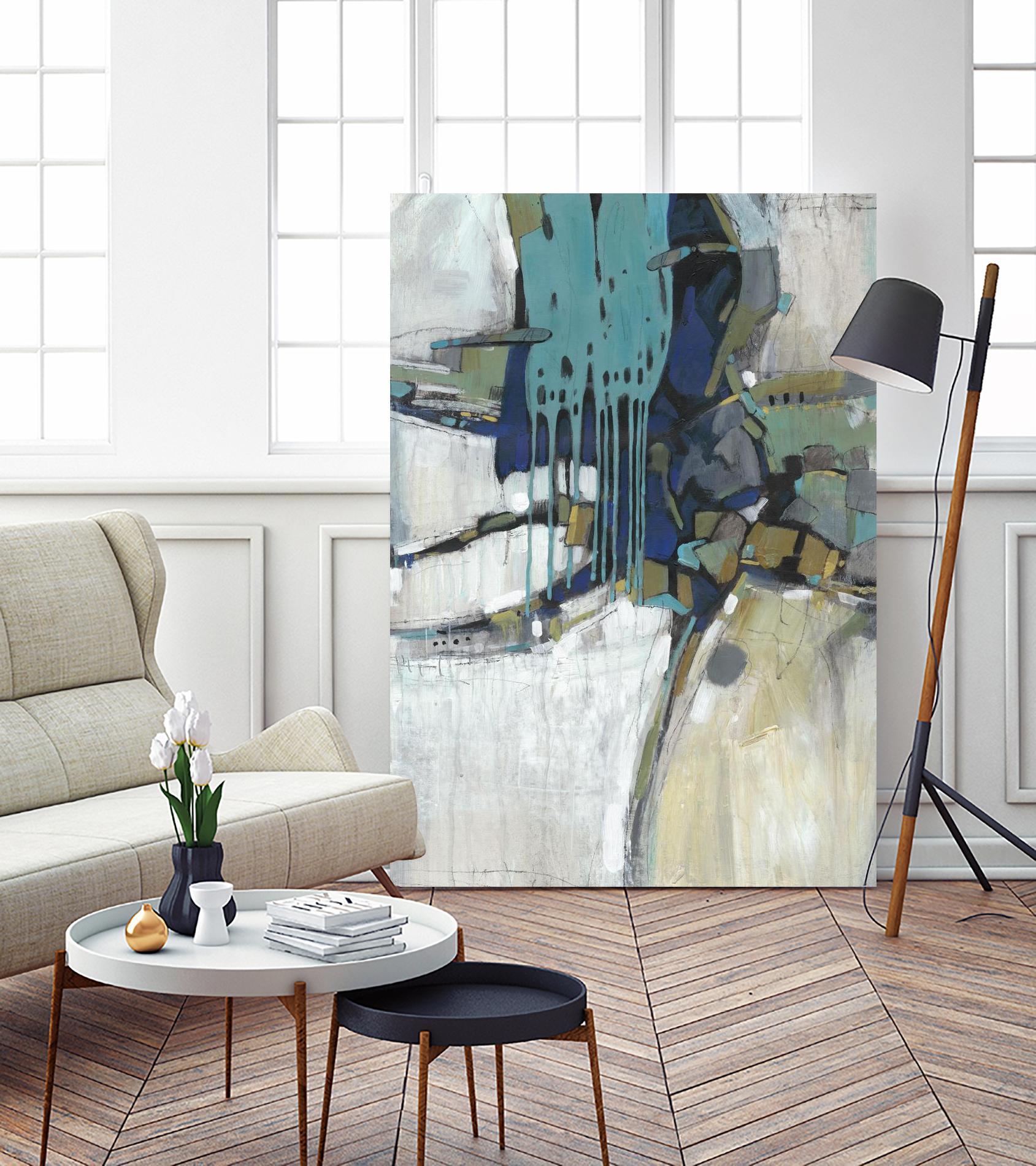 Separation II by Tim OToole on GIANT ART - blue abstract